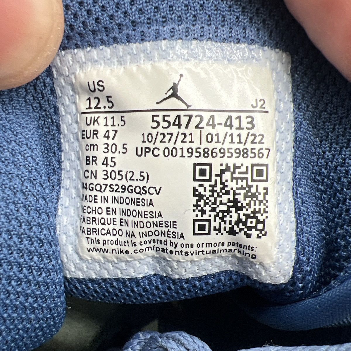 Nike Air Jordan 1 mid blue mint Size US 12.5 / EU 45-46 - 8 Thumbnail