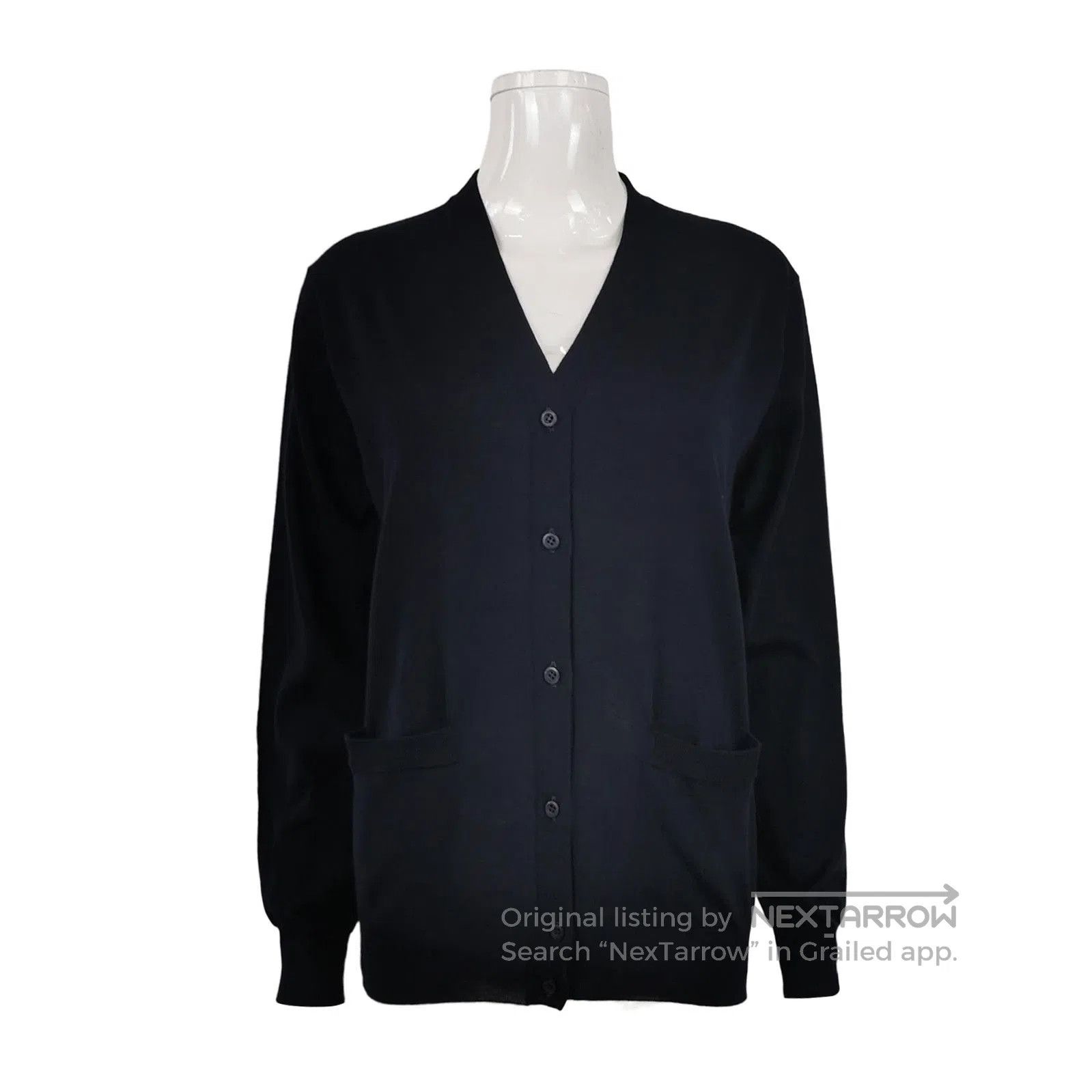 Prada Prada Wool Long Sleeve V. Size S / US 4 / IT 40 - 1 Thumbnail