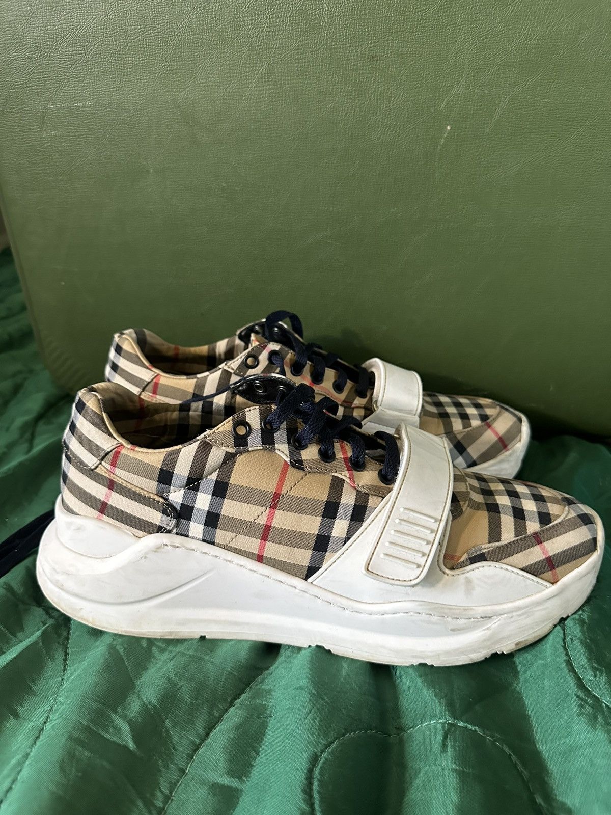 Burberry Burberry Regis Check Sneakers Size US 11 / EU 44 - 1 Thumbnail
