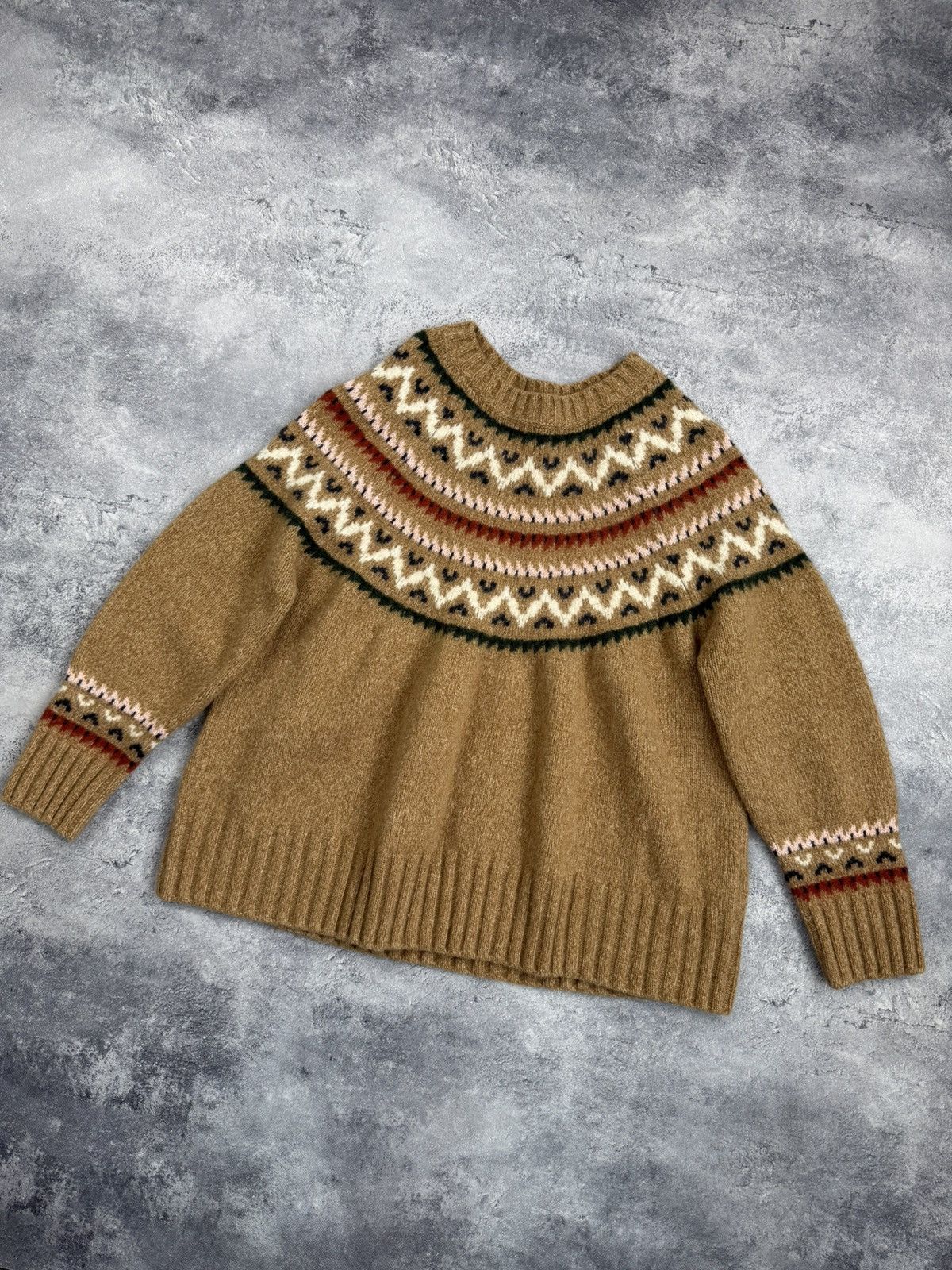 Barbour Barbour Wool Knit Sweater Fair Isle Nordic Women’s Size XL / US 12-14 / IT 48-50 - 3 Thumbnail