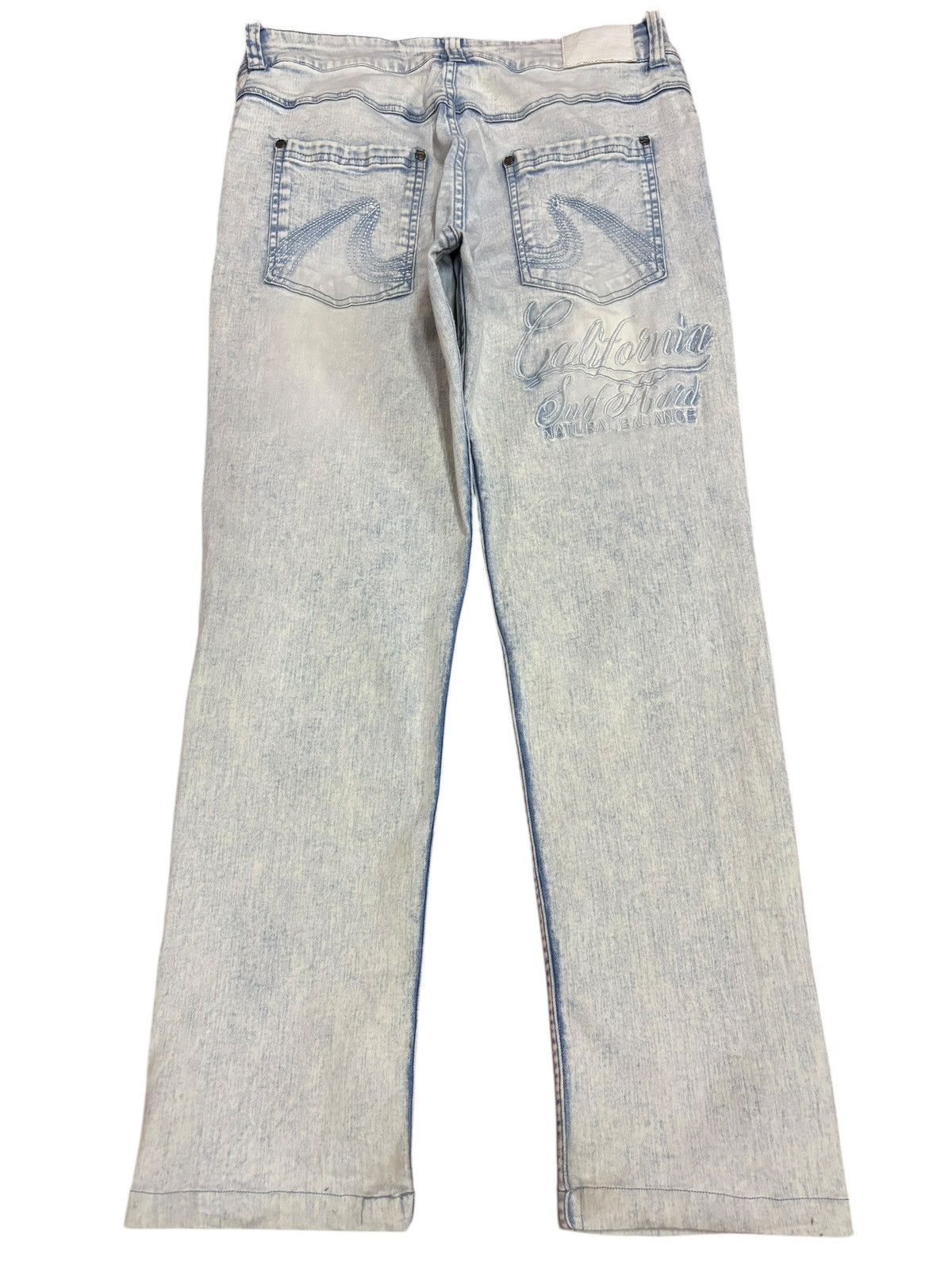 Gotcha × Vintage Vtg Gotcha Distressed Blue Acid Washed Jeans Size US 34 / EU 50 - 2 Thumbnail