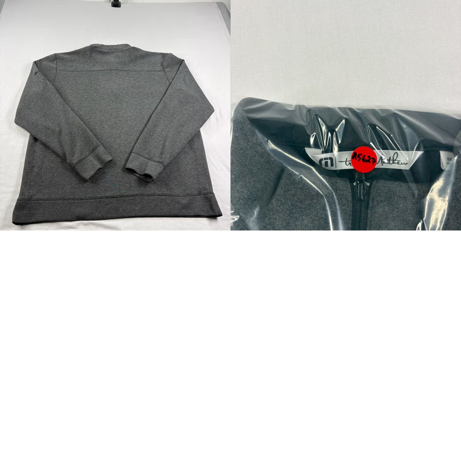 TravisMathew Travis Mathew Shirt Mens 2XL Gray 1/4 Zip Golf Pullover Stretch Casual Size US XXL / EU 58 / 5 - 8 Thumbnail