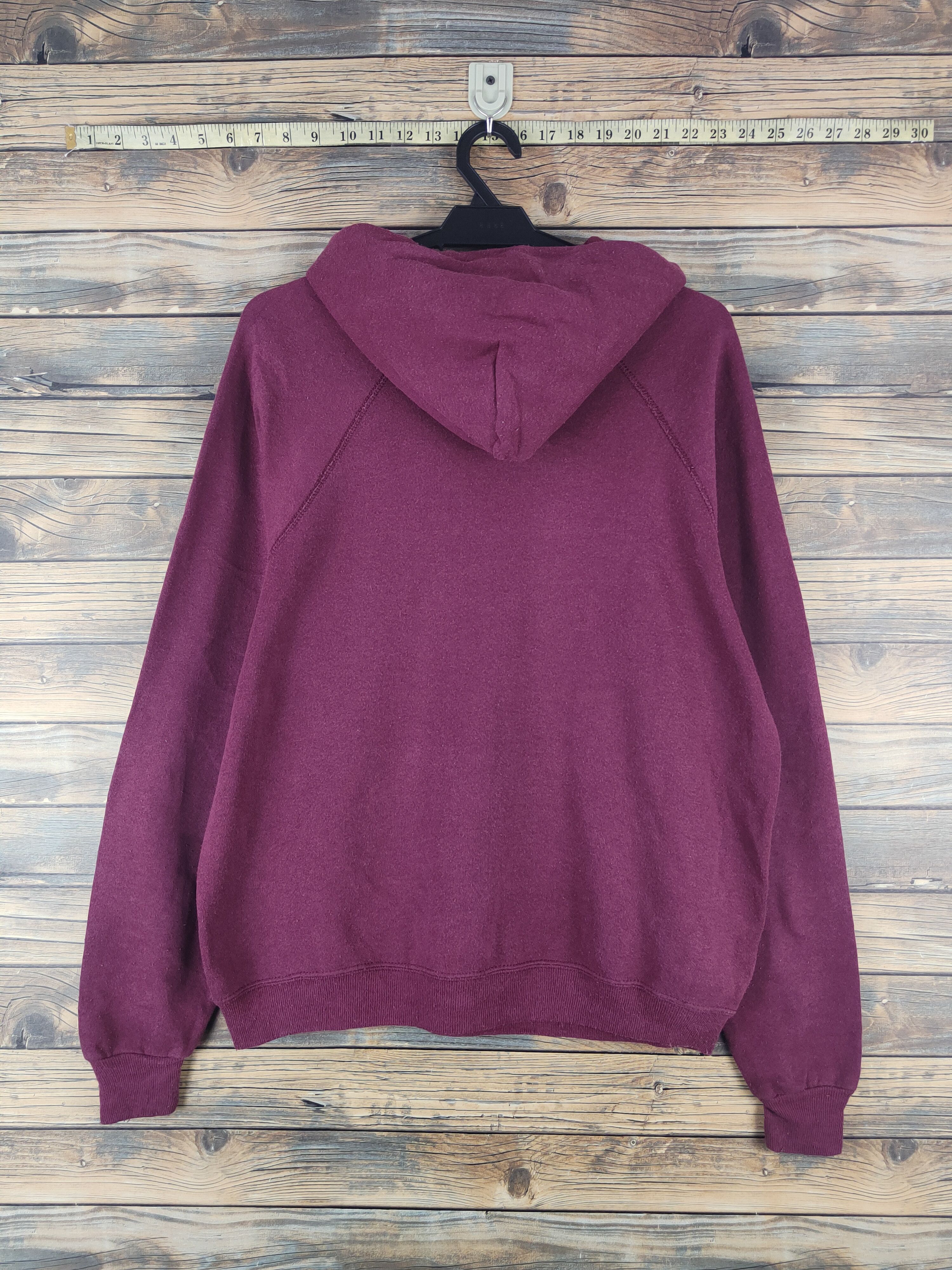 Lee × Vintage DL Lee Maroon Hoodie Sweatshirts #2521 Size US L / EU 52-54 / 3 - 8 Thumbnail