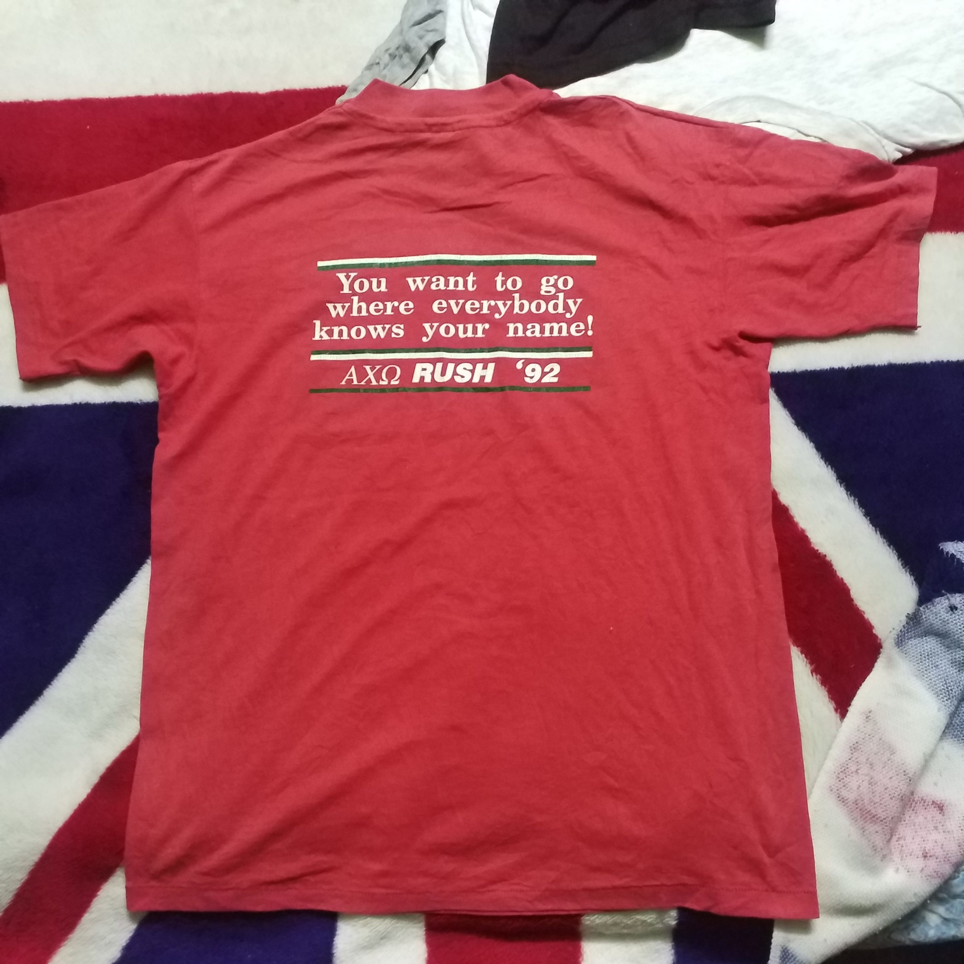 Hanes × Vintage VINTAGE SINGLE STITCH ALPHA CHI OMEGA 92 Size US L / EU 52-54 / 3 - 7 Thumbnail