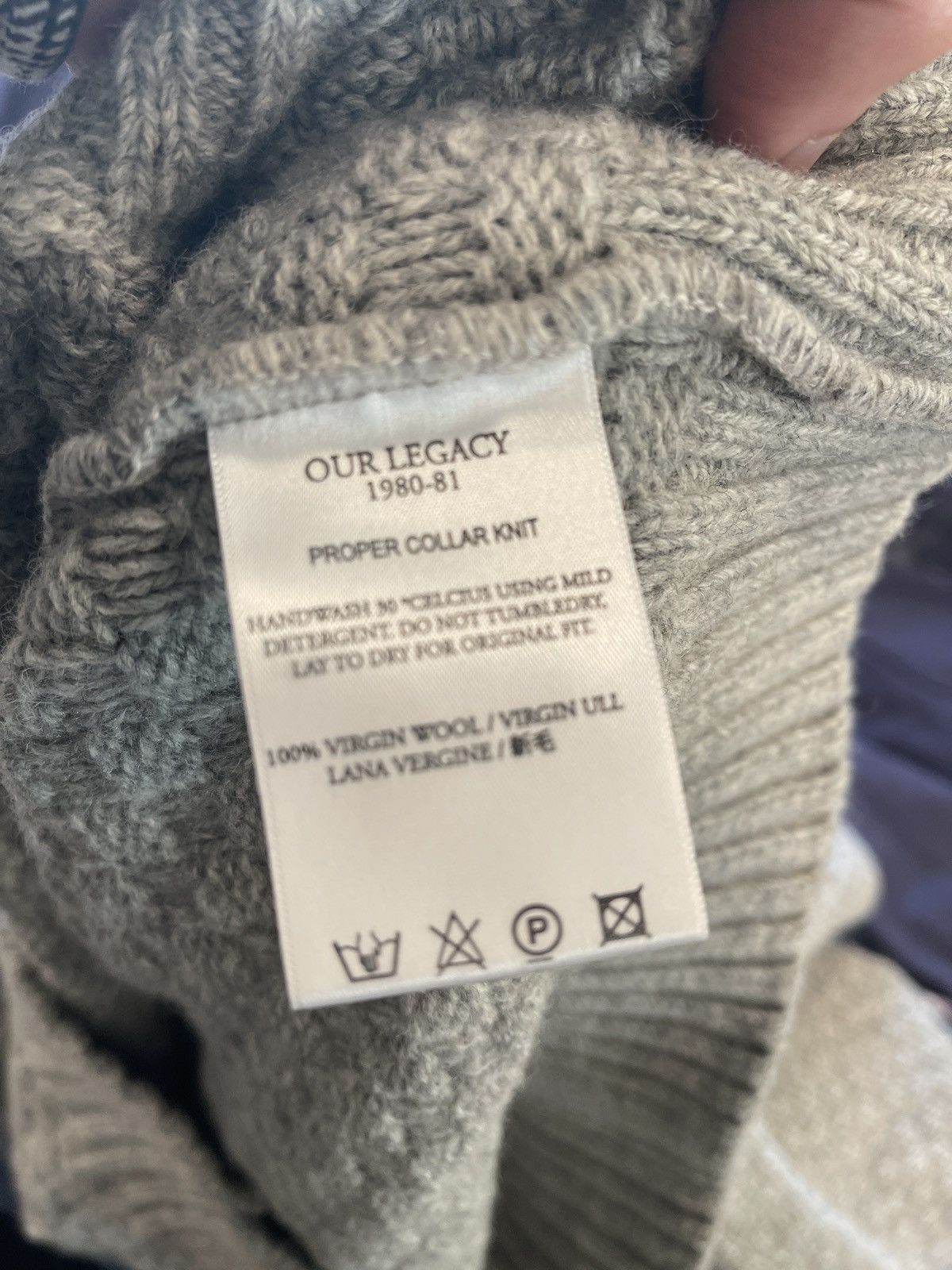 Our Legacy Our Legacy Wool Shawl Collar Sweater Size US L / EU 52-54 / 3 - 7 Thumbnail