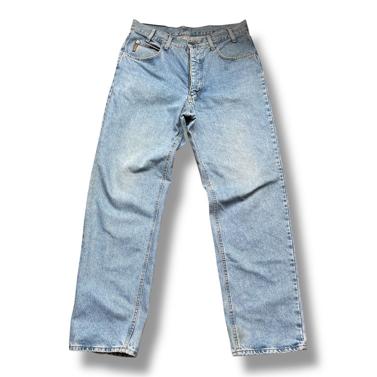 Armani VINTAGE ARMANI JEANS ITALY BAGGY LOOSE BLUE DENIM Size US 36 / EU 52 - 3 Thumbnail