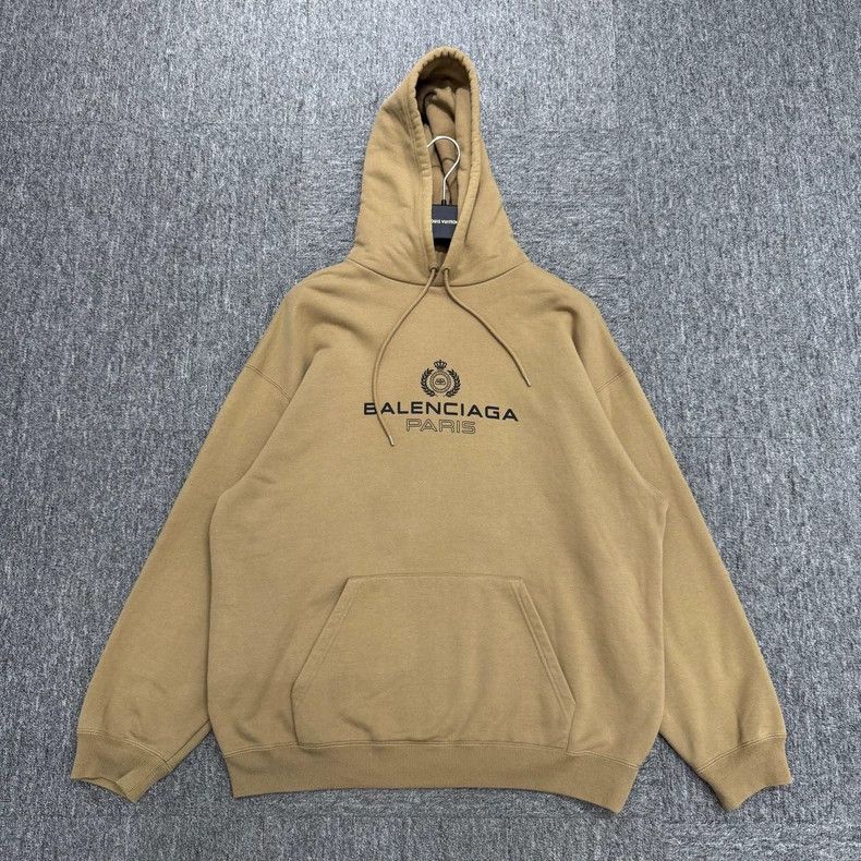 Balenciaga Balenciaga Wheat-ear printed hooded sweatshirt Size US L / EU 52-54 / 3 - 1 Thumbnail