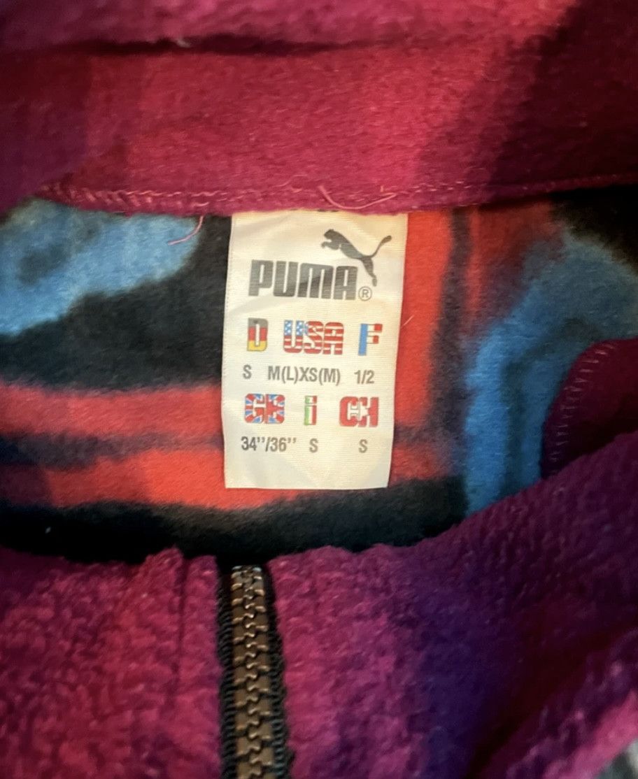 Puma Vintage 90s Puma Abstract Fleece Size US S / EU 44-46 / 1 - 3 Thumbnail