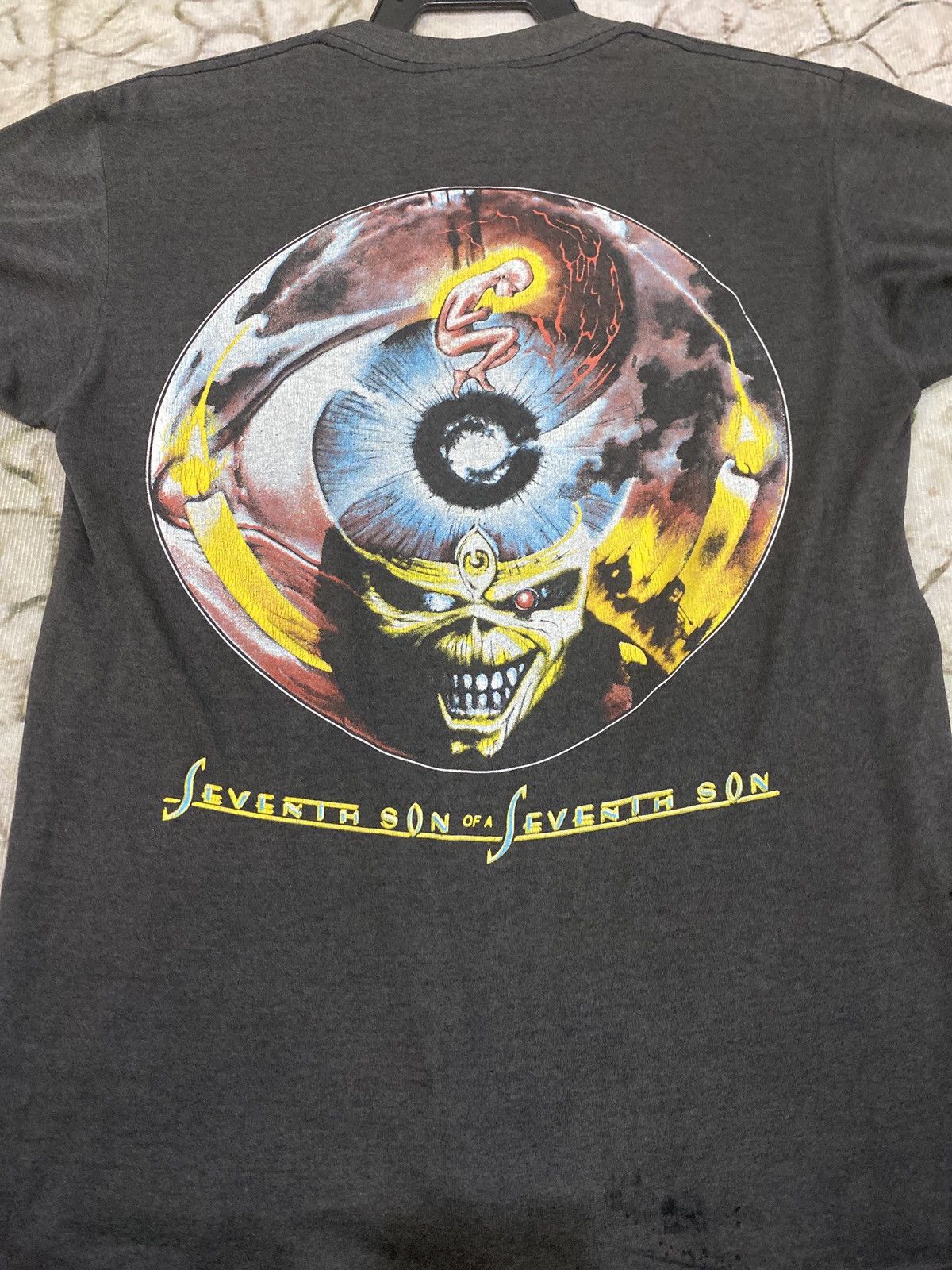 Iron Maiden × Vintage Vtg Iron Maiden 80s Size US M / EU 48-50 / 2 - 2 Thumbnail