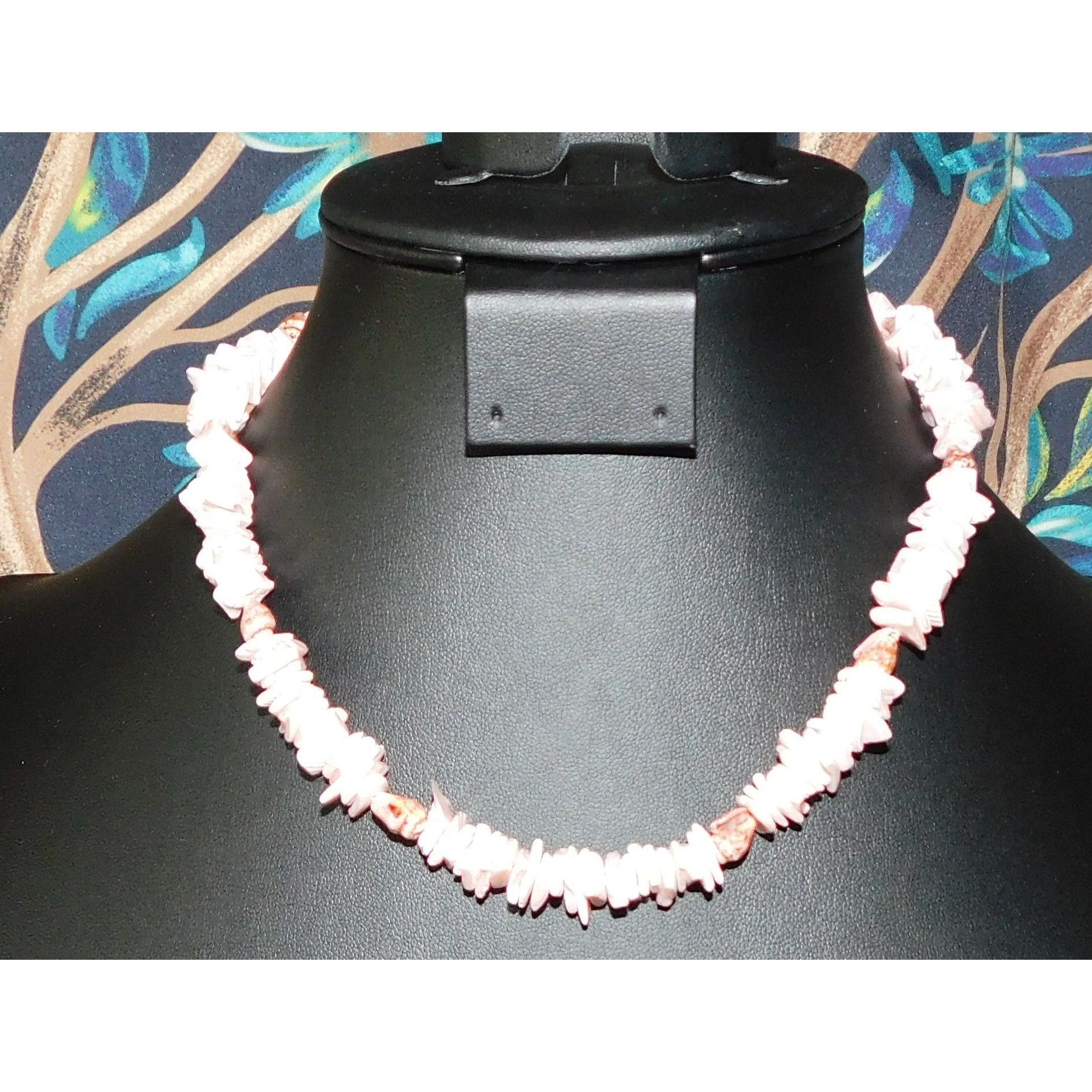 Other Vintage 90s Beachy Surfer Pink Shell Chip Necklace Size ONE SIZE - 3 Thumbnail