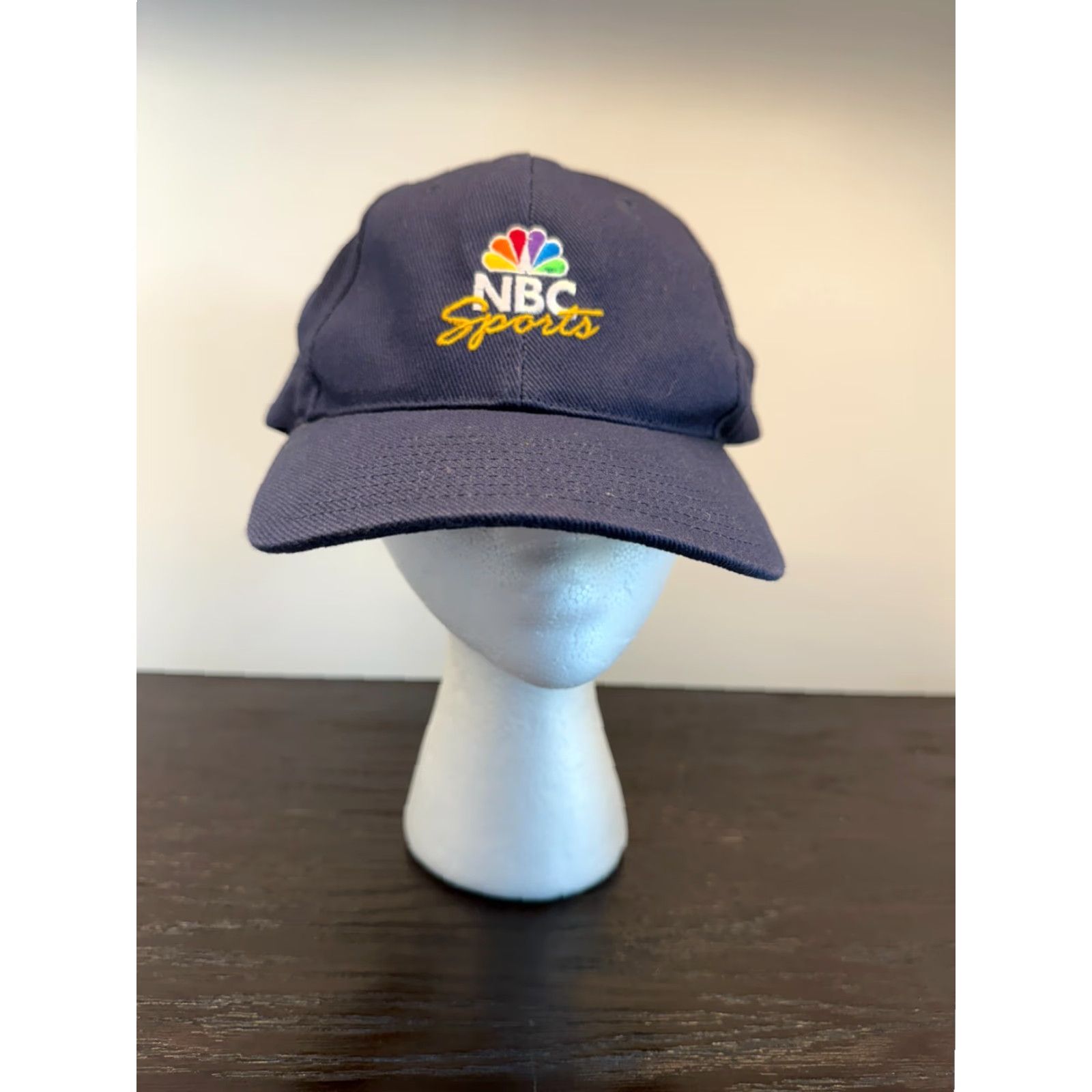 Nike VINTAGE Nike NBC SPORTS Hat One Size Blue Adjustable Twill Strapback Golf Mens Summer 90s Retro Sports Men Size ONE SIZE - 2 Thumbnail