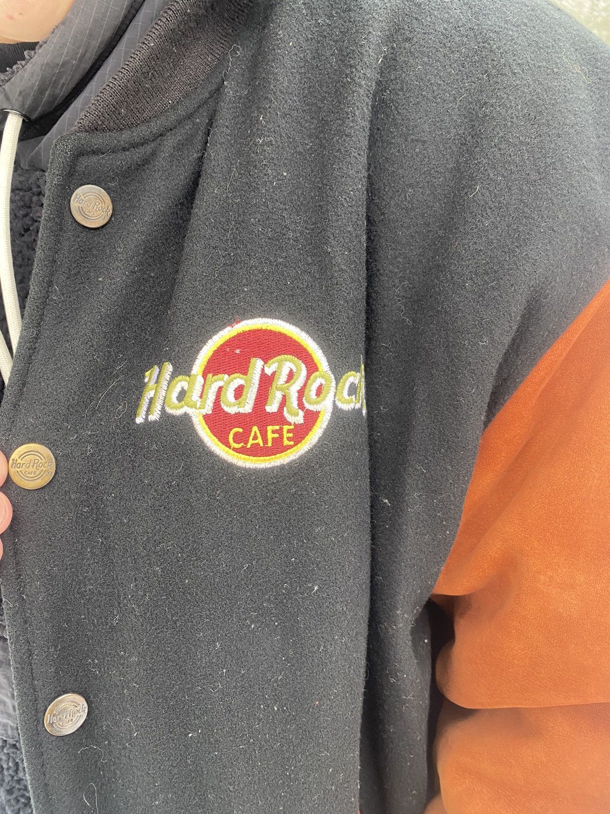 Hard Rock Cafe × Vintage Hard Rock Cafe New York vintage 90’s leather bomber jacket Size US XL / EU 56 / 4 - 4 Thumbnail