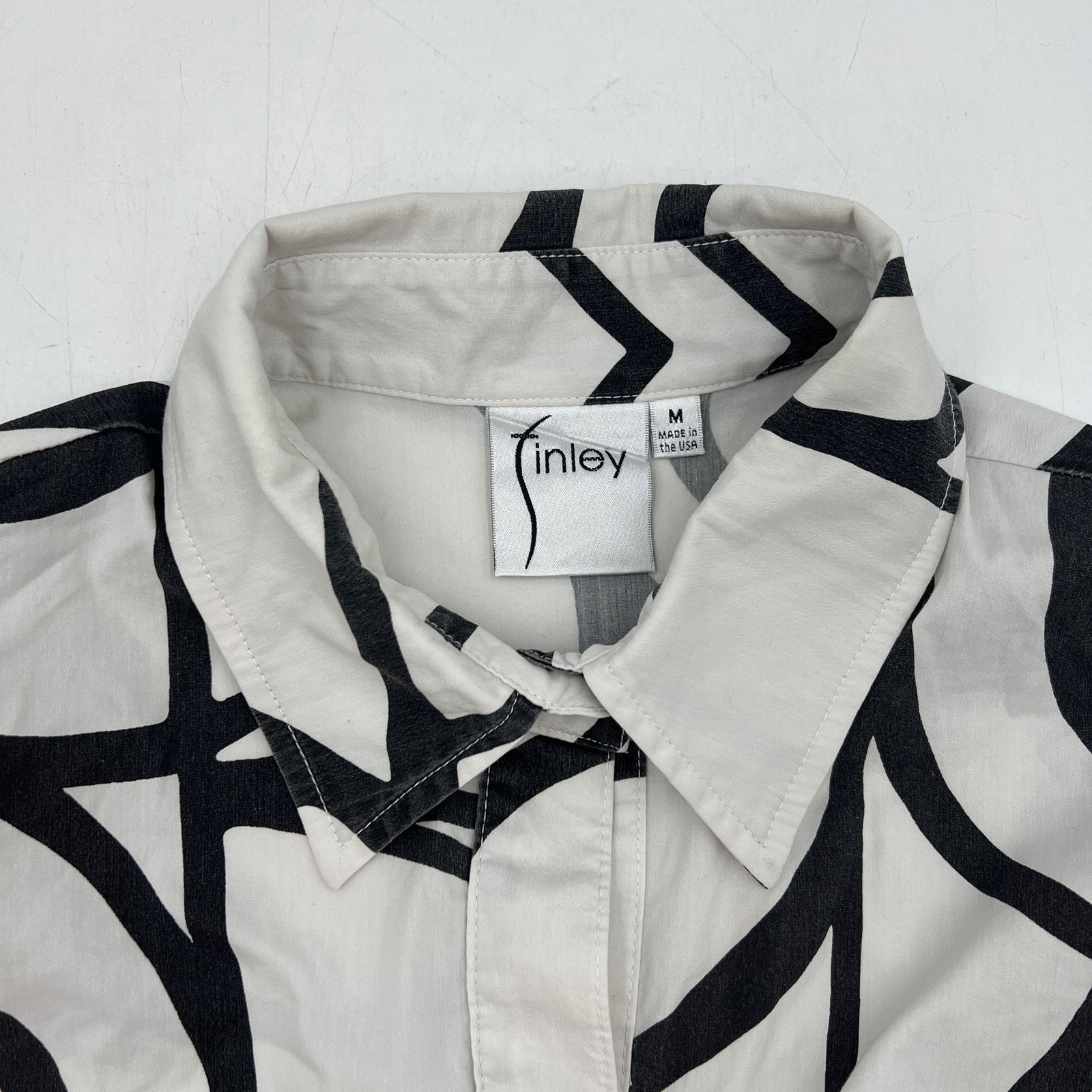 Other Finley Graphic Abstract Shirt Cotton White Black Size M / US 6-8 / IT 42-44 - 2 Thumbnail