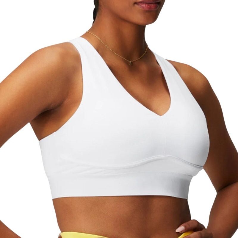 Fabletics Fabletics All Day Every Day Low Impact Bra in White, Size M Size M / US 6-8 / IT 42-44 - 1 Thumbnail
