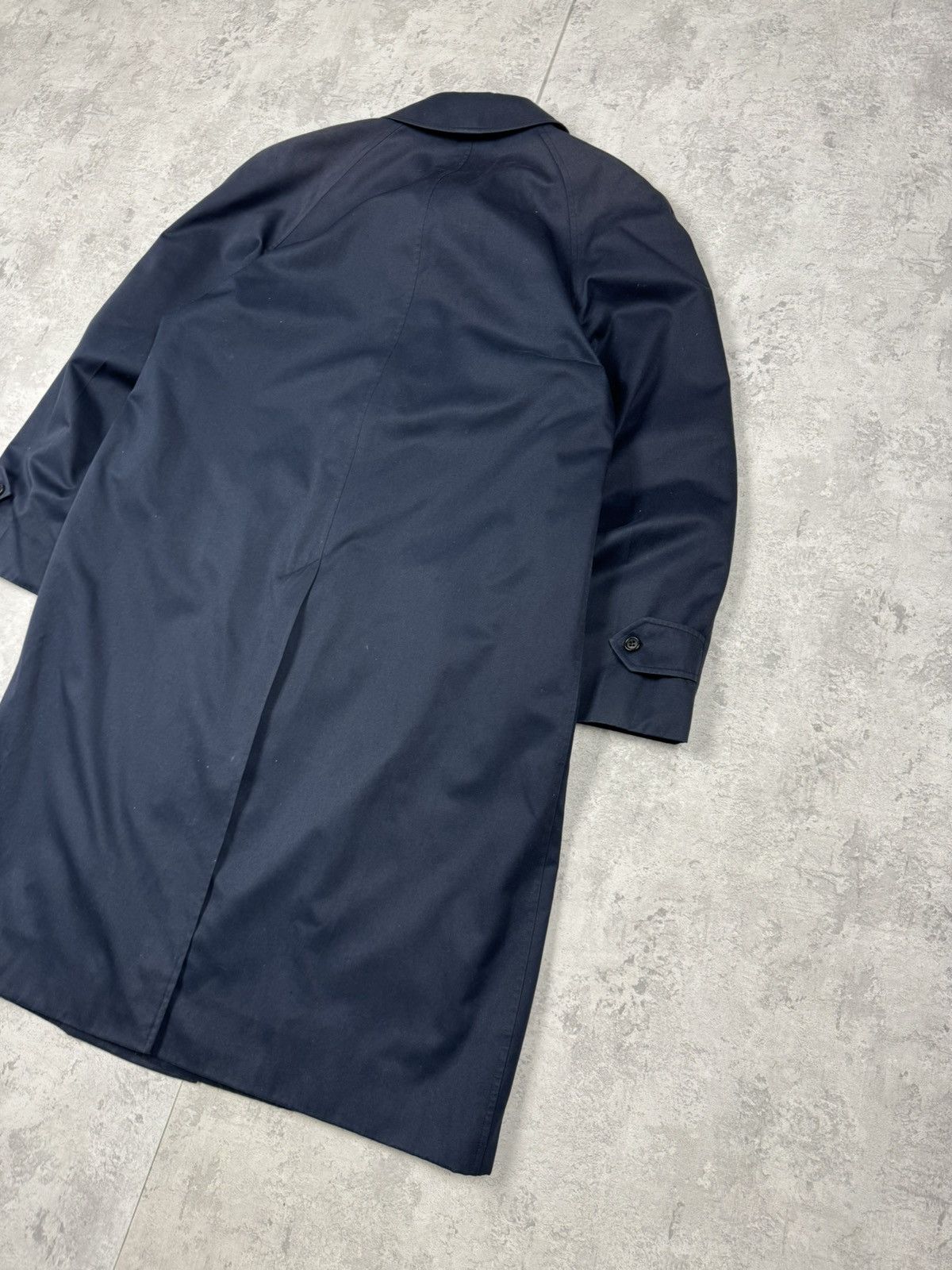 Burberry Vintage Burberry Trench Coat Dark Blue Jacket Size L-XL Size XL / US 12-14 / IT 48-50 - 8 Thumbnail
