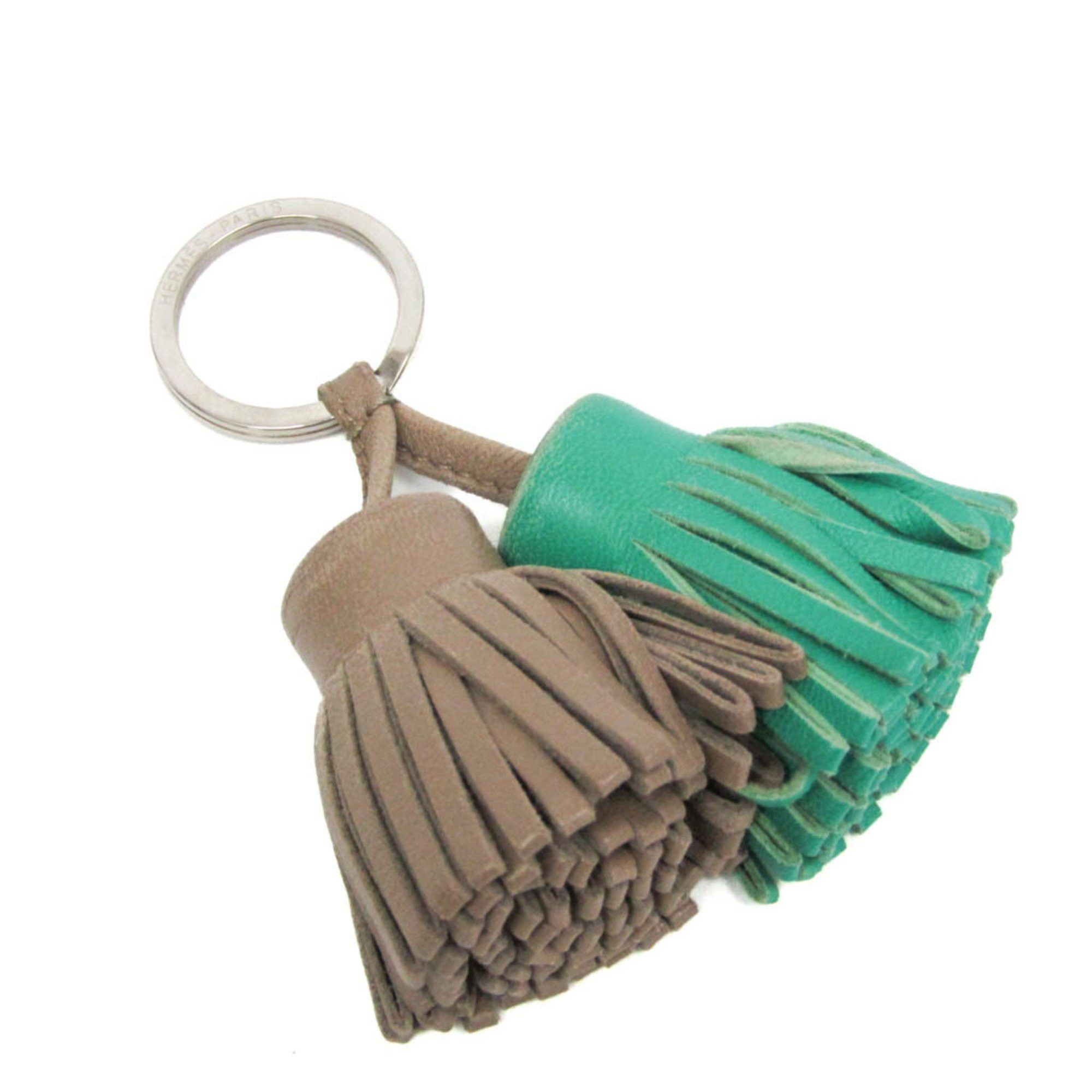 Hermes Hermes Carmen Uno Dos Keyring (Beige,Green) Size ONE SIZE - 1 Thumbnail