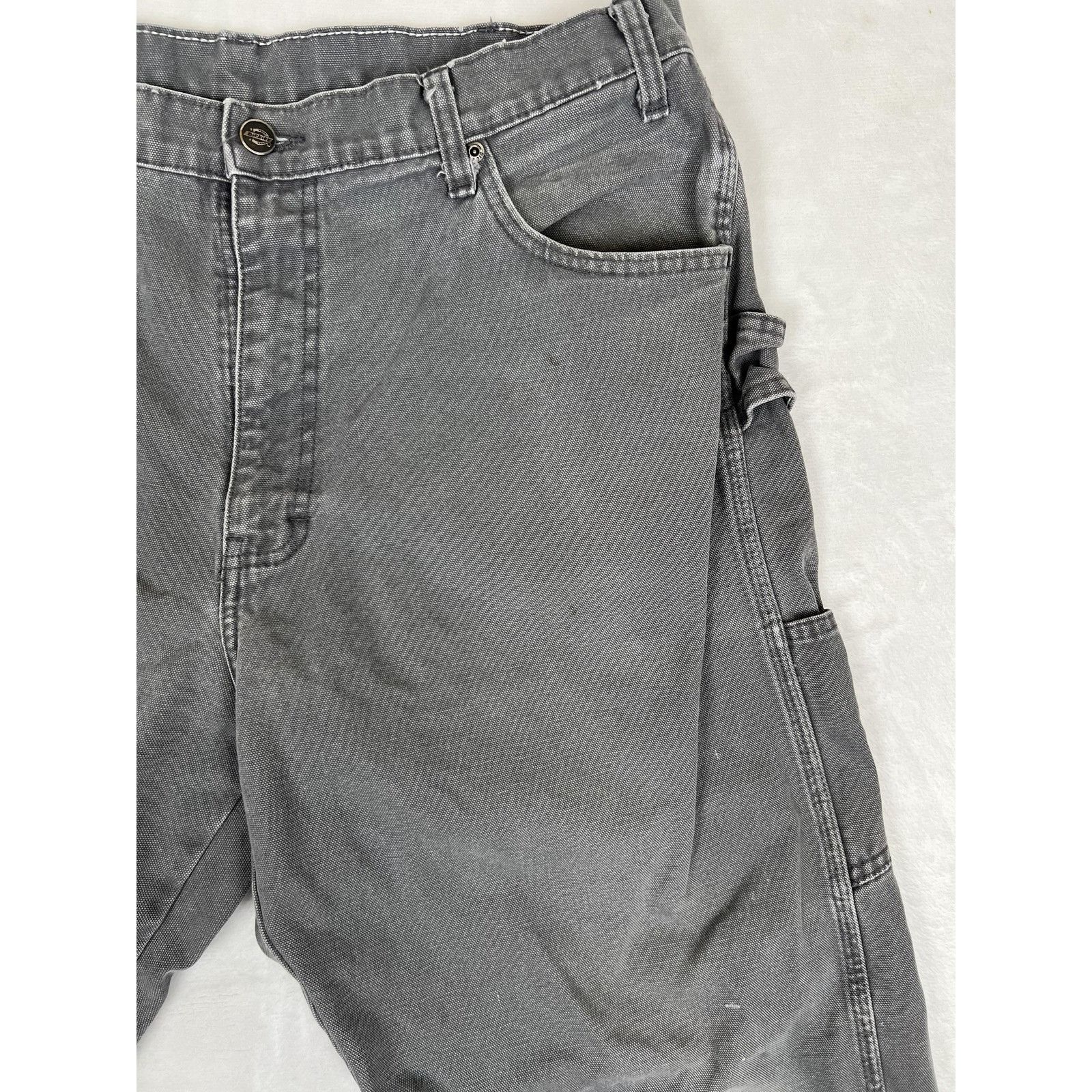 Dickies Vintage Dickies Carpenter Denim Jeans Mens 36x30 Gray Canvas Size US 36 / EU 52 - 3 Thumbnail