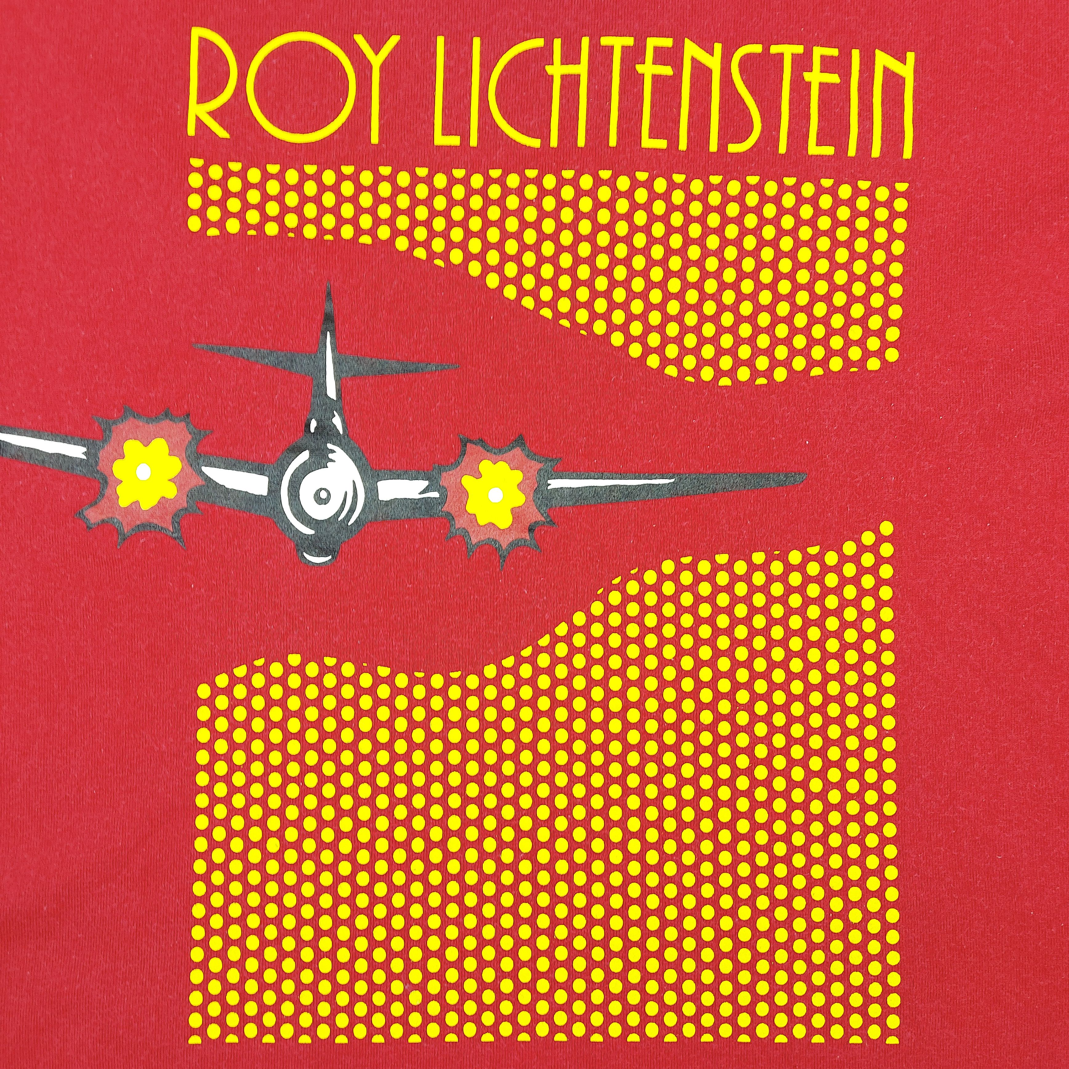 Uniqlo Vintage Y2K Roy Lichtenstein Airplane Pop Art TEE Size US L / EU 52-54 / 3 - 4 Thumbnail