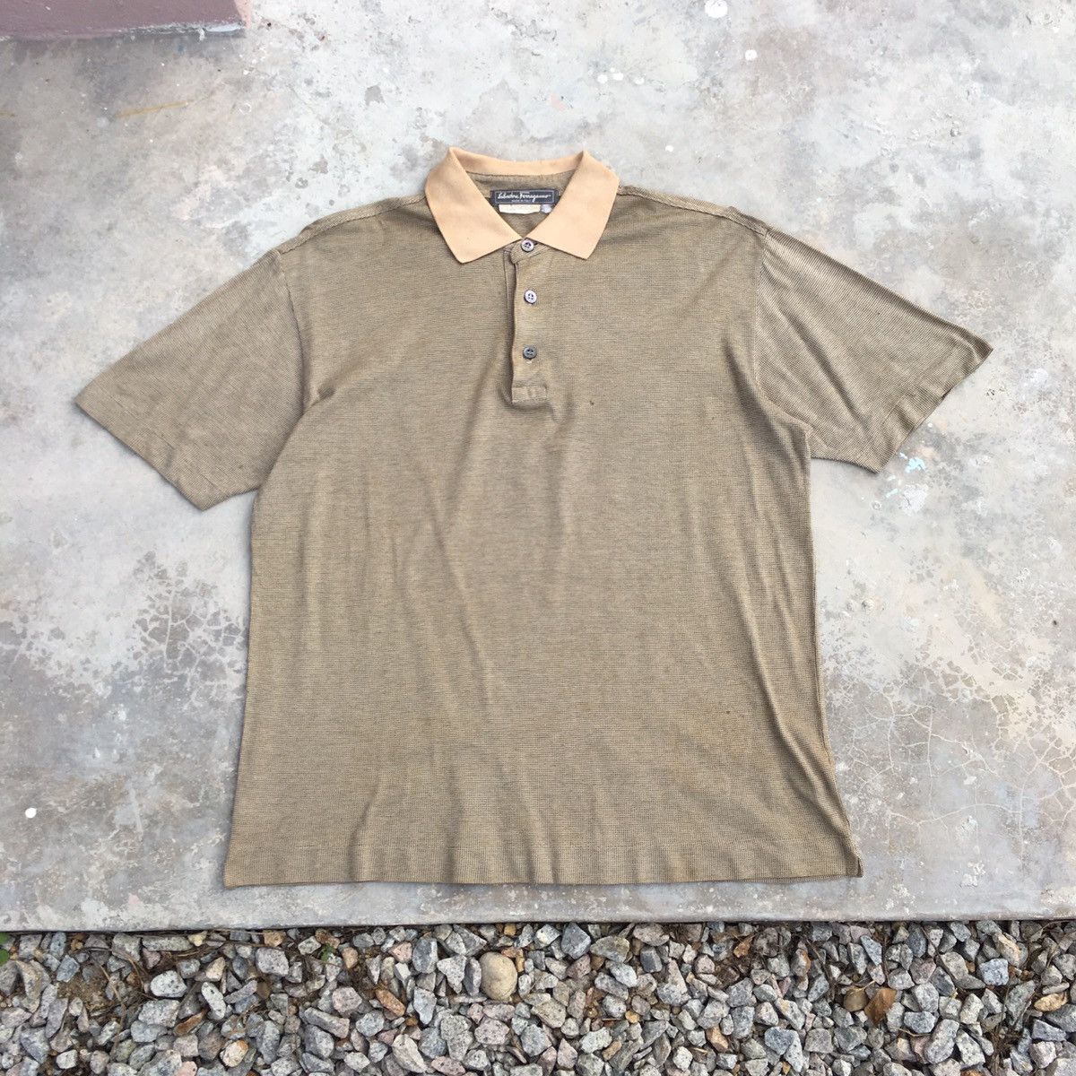 Salvatore Ferragamo × Vintage Vintage Salvatore Feragamo Classic Polo Tee Size US M / EU 48-50 / 2 - 1 Thumbnail