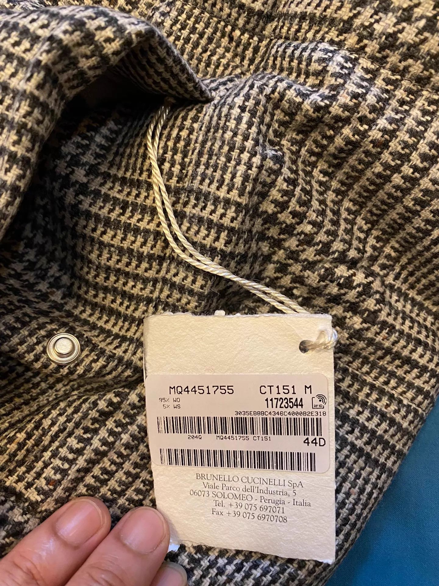 Brunello Cucinelli BC Double-Face Prince Check Cashmere Down Vest Size US M / EU 48-50 / 2 - 4 Thumbnail