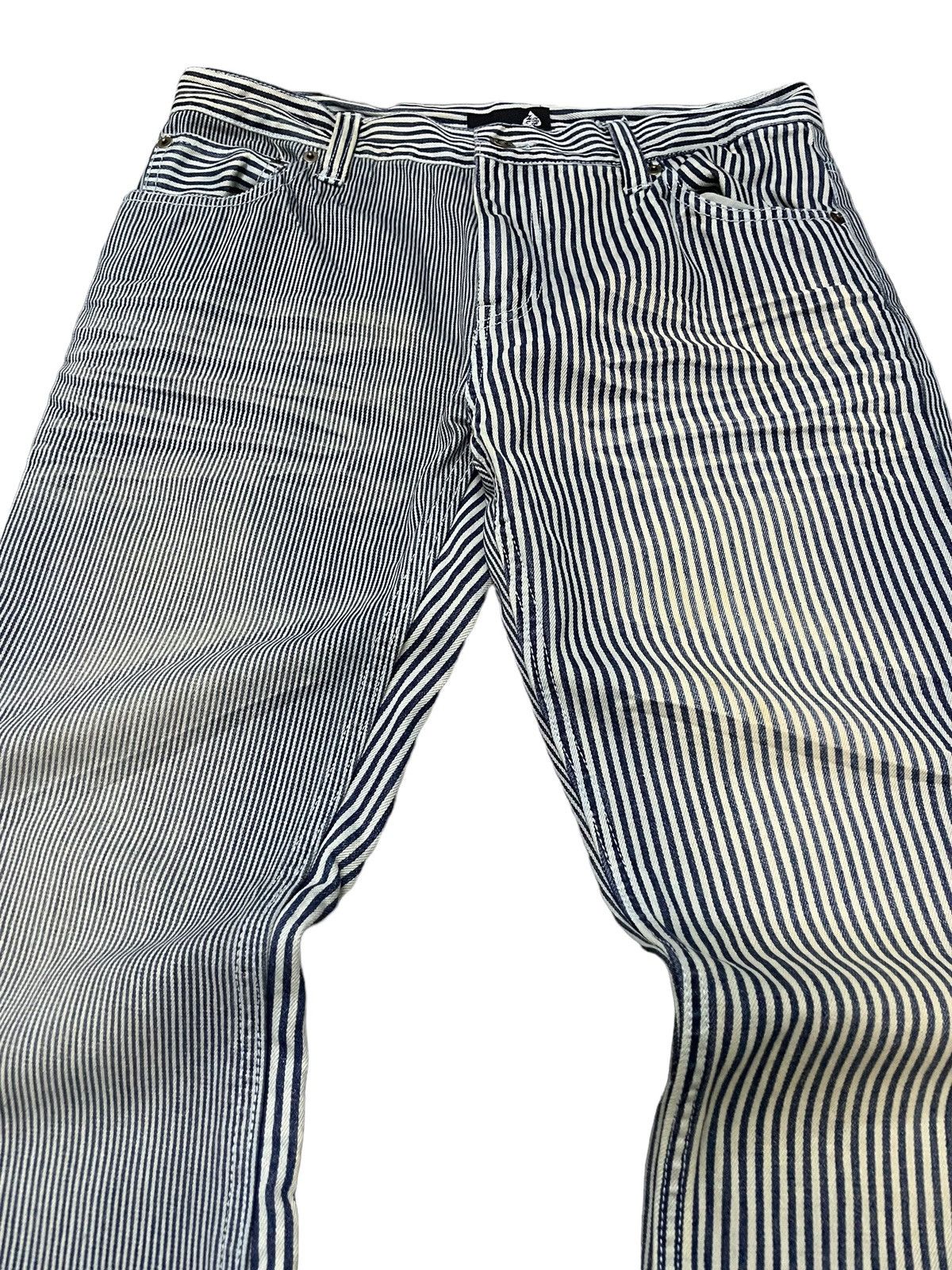 GOSTAR DE FUGA × Hysteric Glamour Jungle Storm Japan Multi Hickory Stripe 3D Whisker Jeans Size US 32 / EU 48 - 10 Thumbnail
