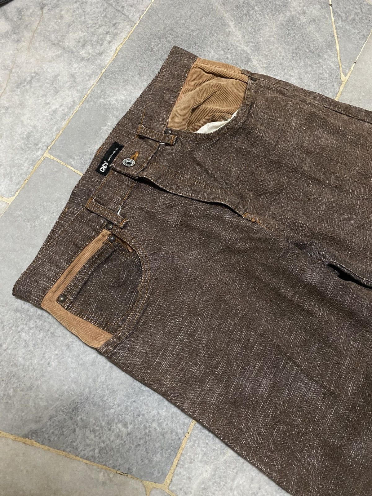 Japanese Brand Archive CNCV Concave Attempt Hybrid Corduroy Pants Size US 32 / EU 48 - 3 Thumbnail