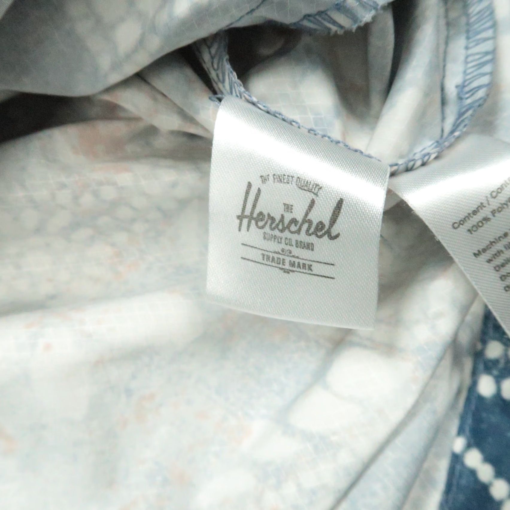 Vintage Herschel Jacket Men M Blue Abstract Floral Windbreaker Snap Shirt? Size US M / EU 48-50 / 2 - 4 Thumbnail