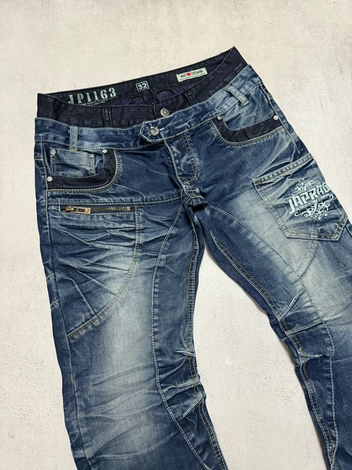 If Six Was Nine × Japanese Brand Vintage Okishama Samoki Jeans Japanese Denim Pants Opium Y2K Size US 32 / EU 48 - 3 Thumbnail