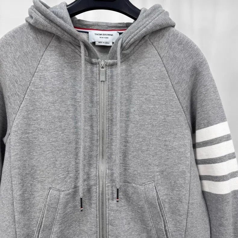 Thom Browne Thom Browne Gray Zip-Up Sweater Size US S / EU 44-46 / 1 - 3 Thumbnail