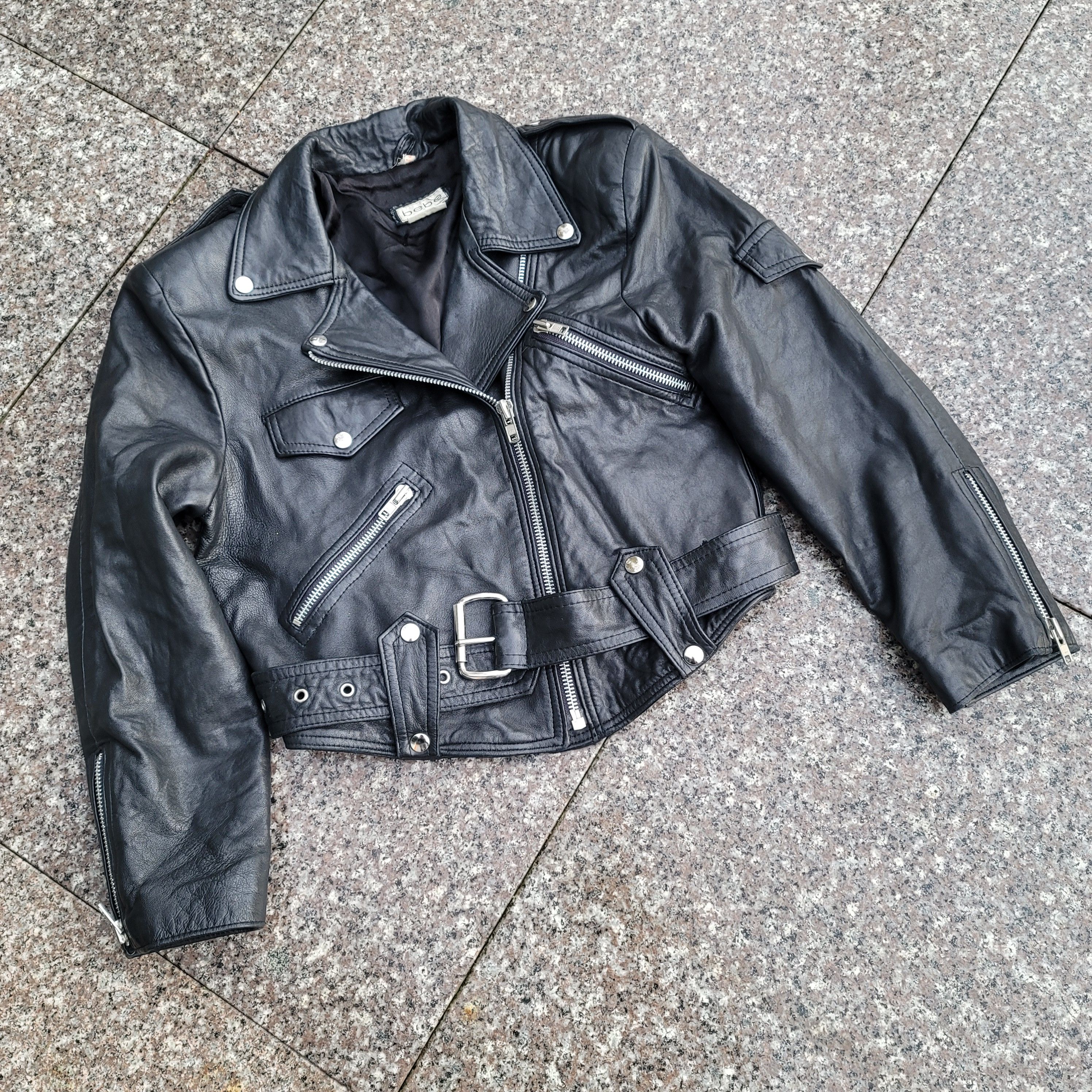 Bebe Vintage BEBE leather motorcycle jacket Size S / US 4 / IT 40 - 8 Thumbnail