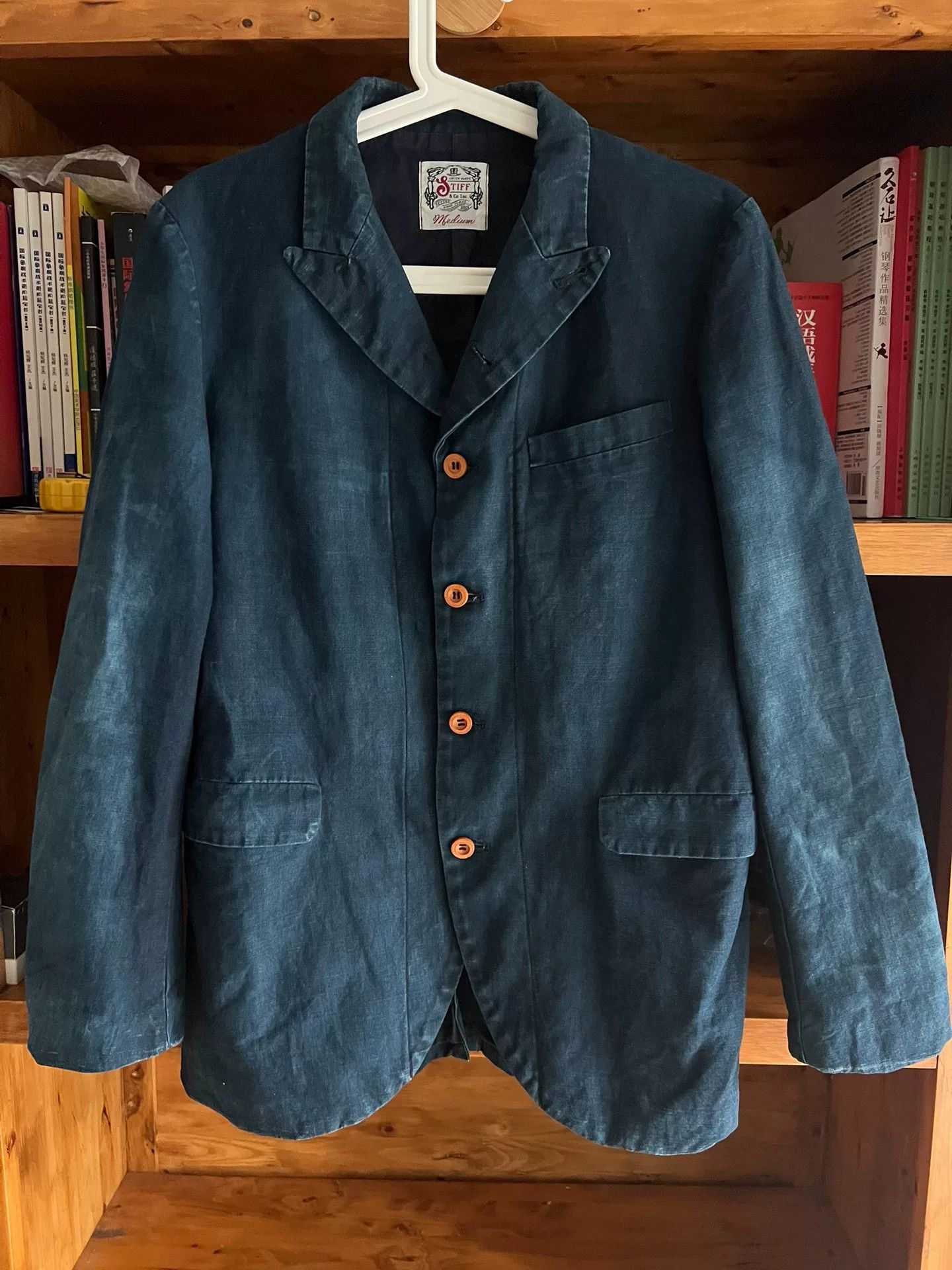 Visvim vintage blue dyed cotton linen blazer Size US M / EU 48-50 / 2 - 1 Thumbnail
