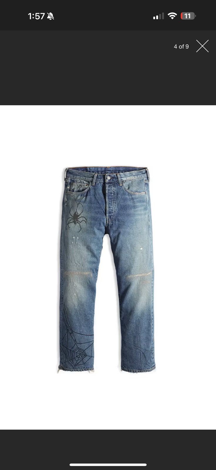 Levi's Levi’s “Tangled Web” 501s Size US 32 / EU 48 - 1 Thumbnail