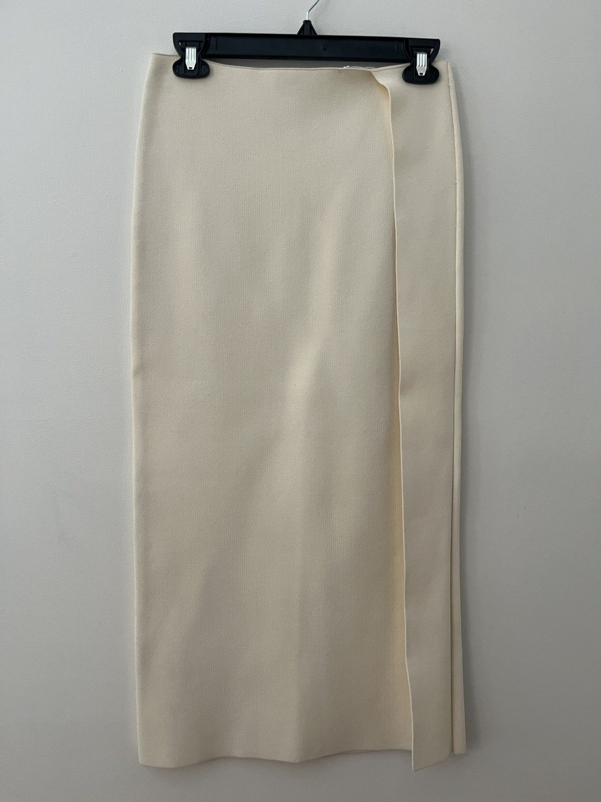 Jil Sander Cream knit pencil skirt Size 26" / US 2 / IT 38 - 1 Thumbnail