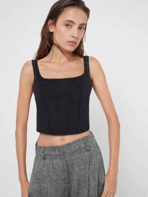 Brunello Cucinelli o1la1rc1a0325 Tank Top in Black Size XL / US 12-14 / IT 48-50 - 1 Thumbnail
