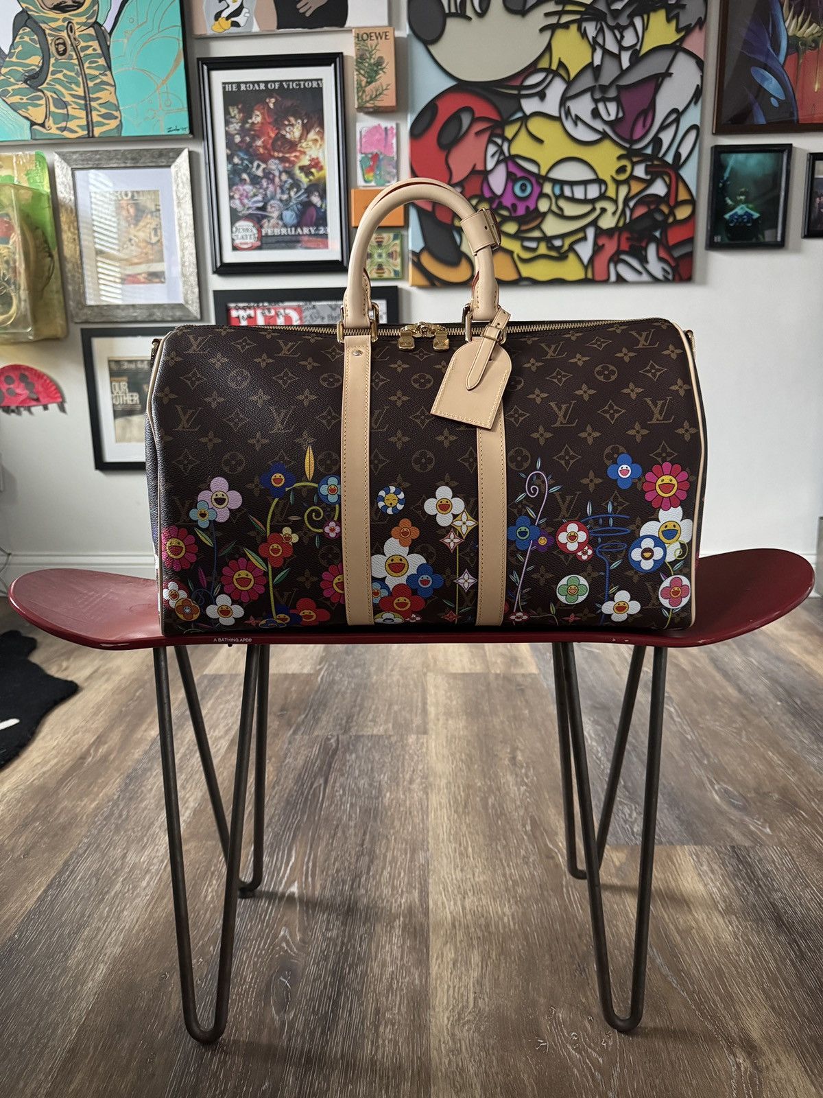 Louis Vuitton × Takashi Murakami Louis Vuitton × Takashi Murakami Keepall Bandoulière 45 Size ONE SIZE - 1 Thumbnail