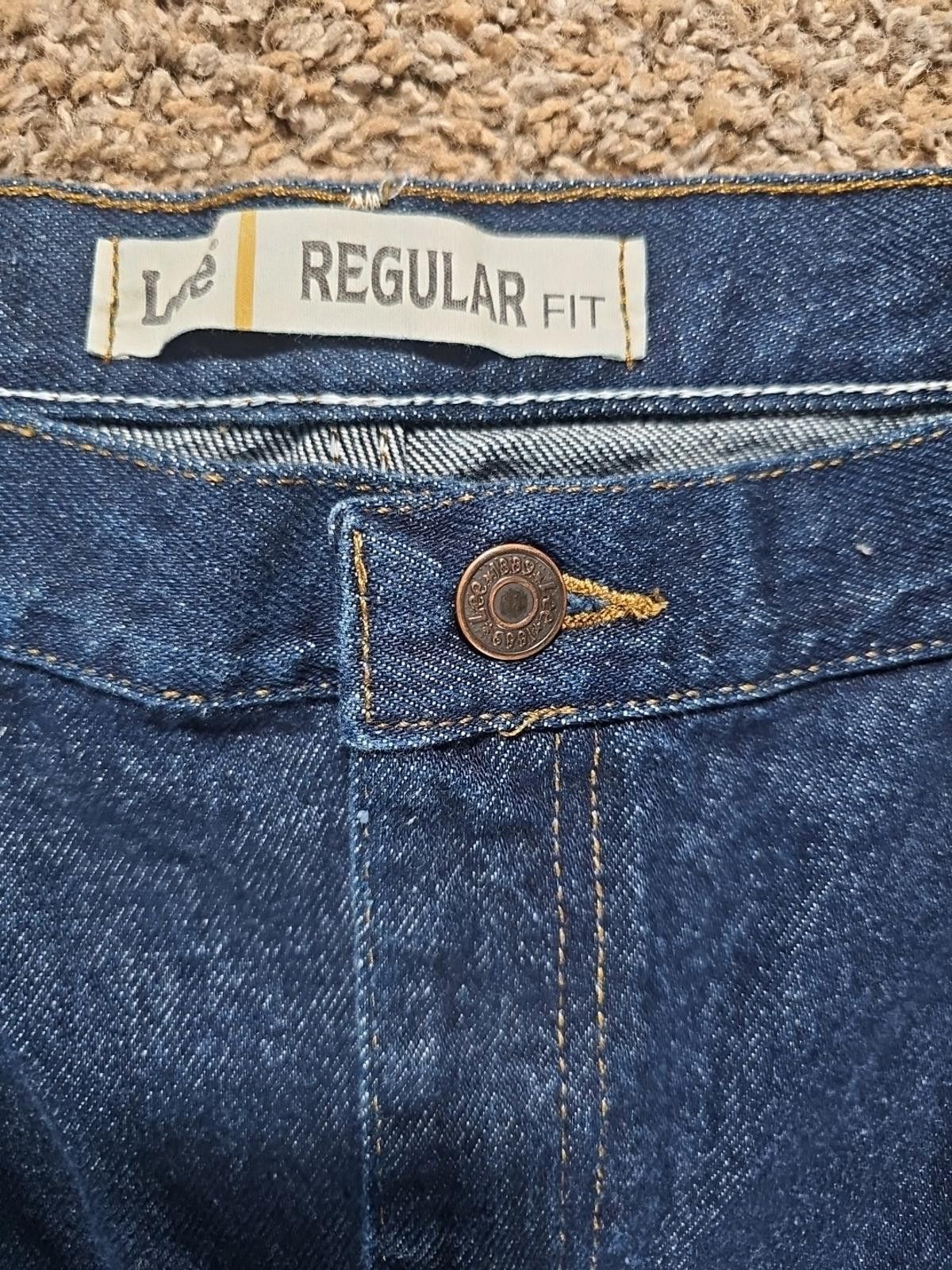 Lee LEE Regular Fit 44x30 Straight Cut Jeans Size US 44 / EU 60 - 2 Thumbnail