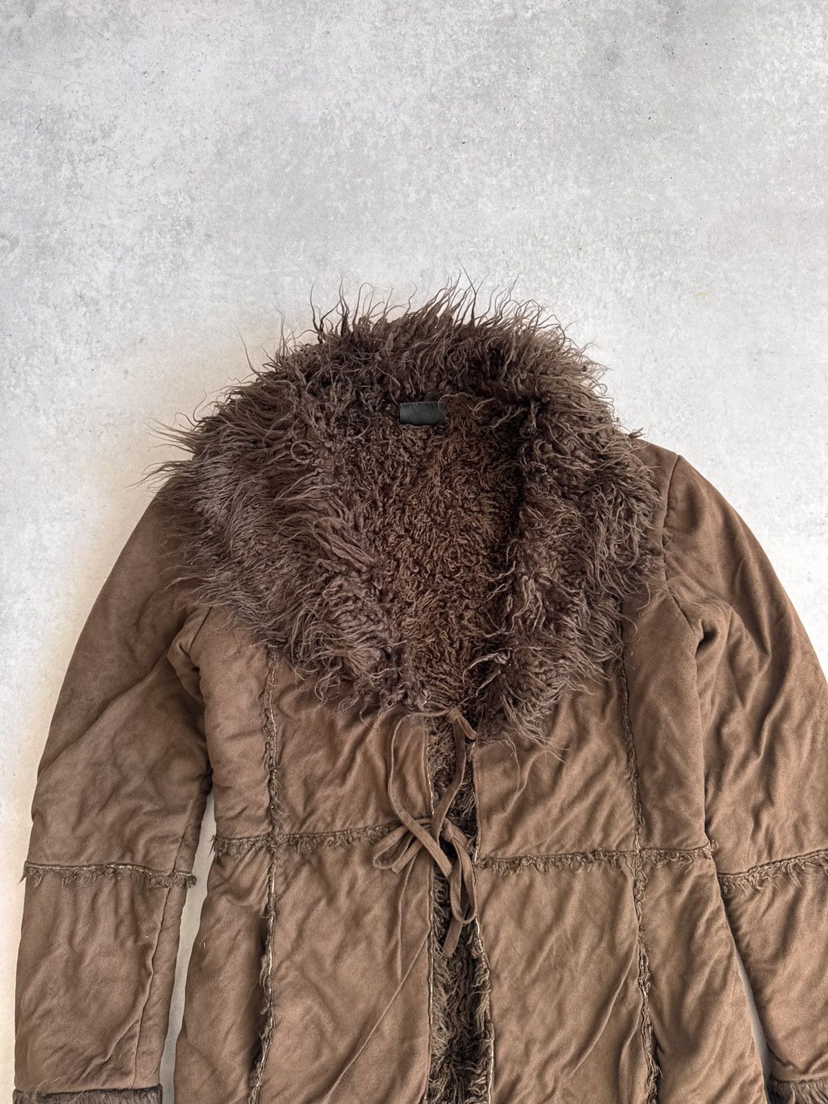 If Six Was Nine Avant-Garde Vintage Faux Fur Fuzzy Y2K Women’s Jacket Size M / US 6-8 / IT 42-44 - 3 Thumbnail