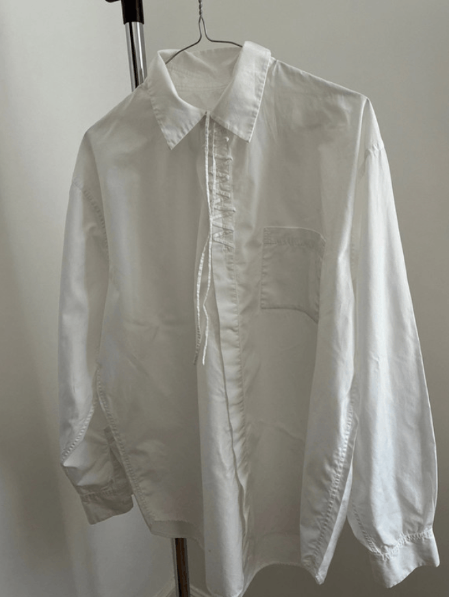 Yohji Yamamoto Yamamoto Shirt White Pour Homme jacket Sweater Coat EX0130 Size US S / EU 44-46 / 1 - 1 Thumbnail