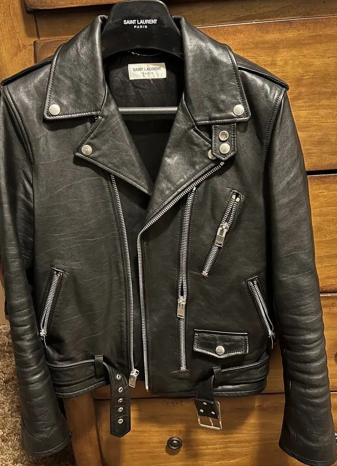 Saint Laurent Paris Fw 13 L 17 Leather Biker Jacket | Grailed