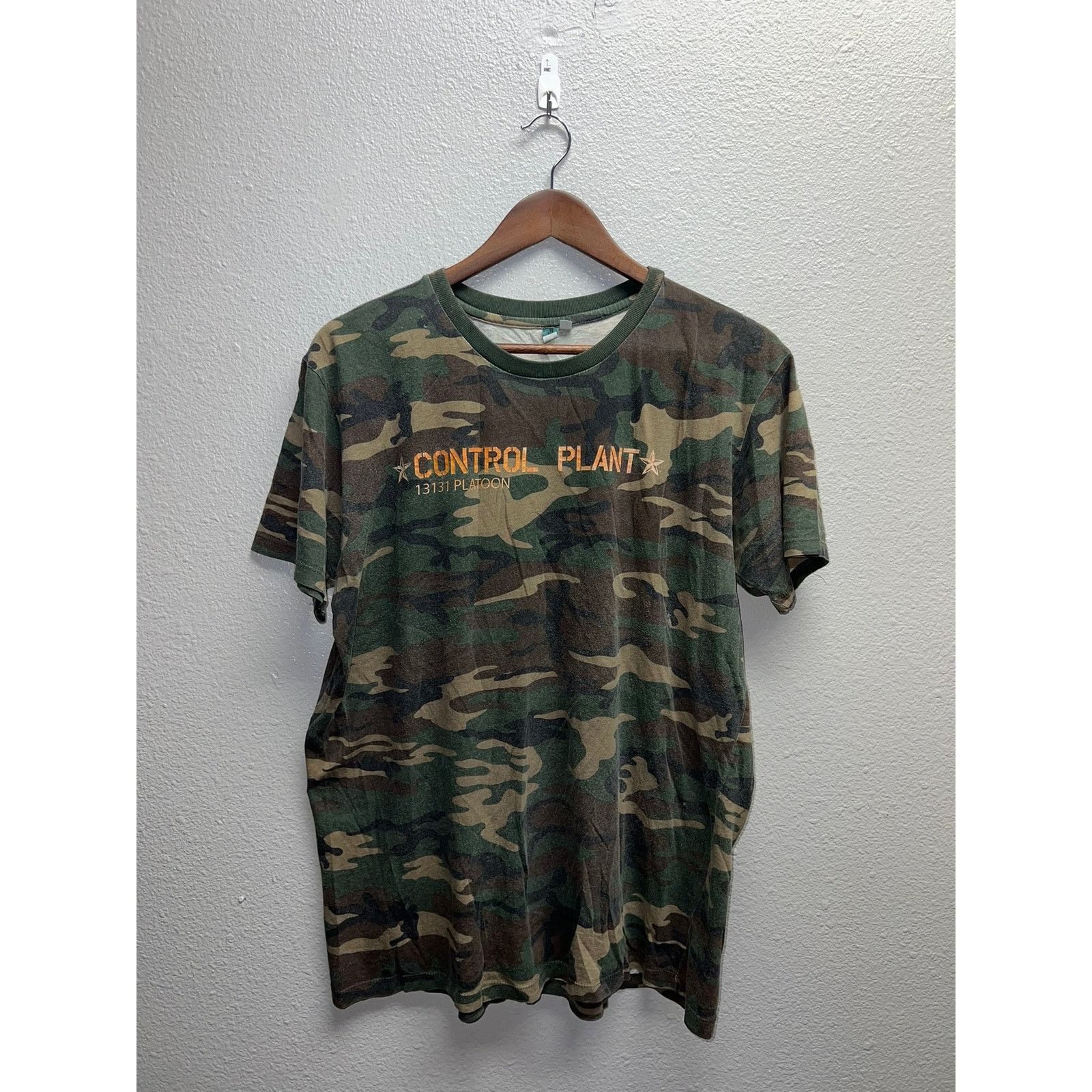 (SOUND)+(VISION) Vintage Camo Shirt Control Plant 13131 Platoon Soldier Large Size US L / EU 52-54 / 3 - 1 Thumbnail