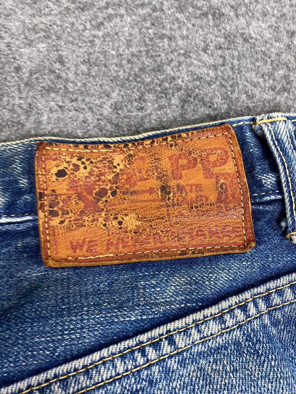 Japanese Brand vintage hr market selvedge distressed denim nice design Size US 32 / EU 48 - 7 Thumbnail