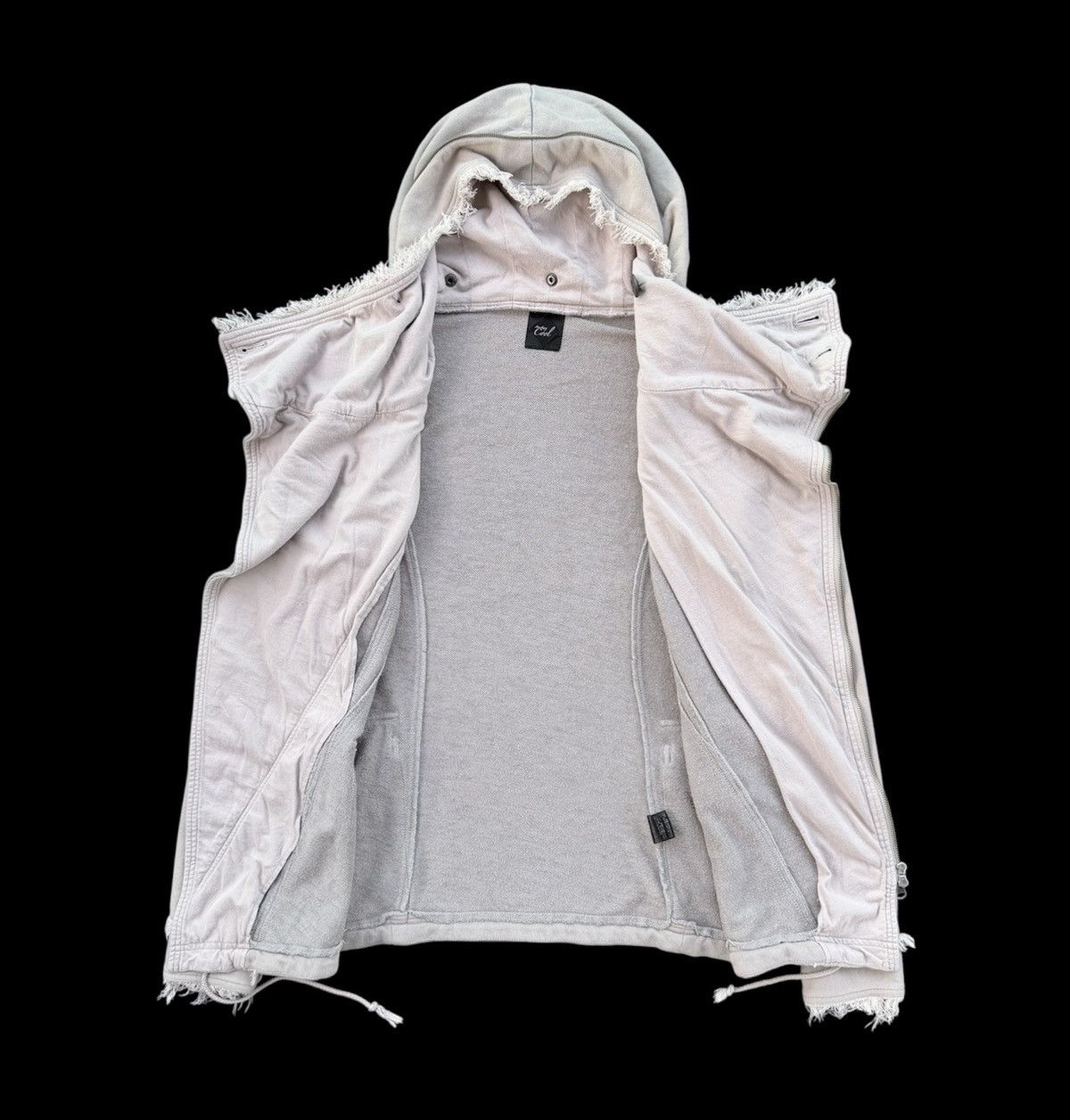 Japanese Brand Anne Kerry Cool Distressed Hooded Jacket – Asymmetrical Size US M / EU 48-50 / 2 - 11 Thumbnail