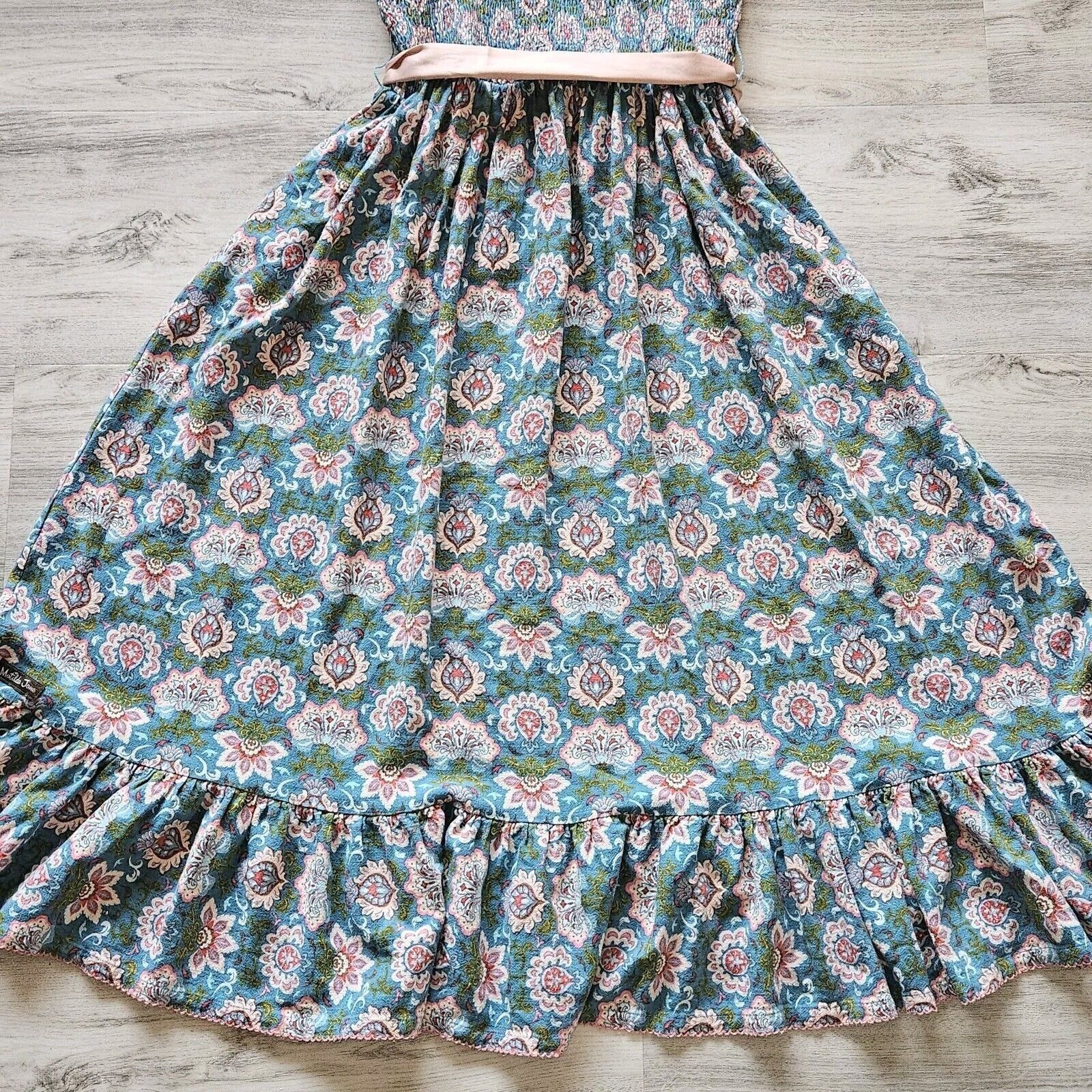 Designer Matilda Jane Hummingbird Sun Dress Womens S Smocked Enchante Size S / US 4 / IT 40 - 9 Thumbnail