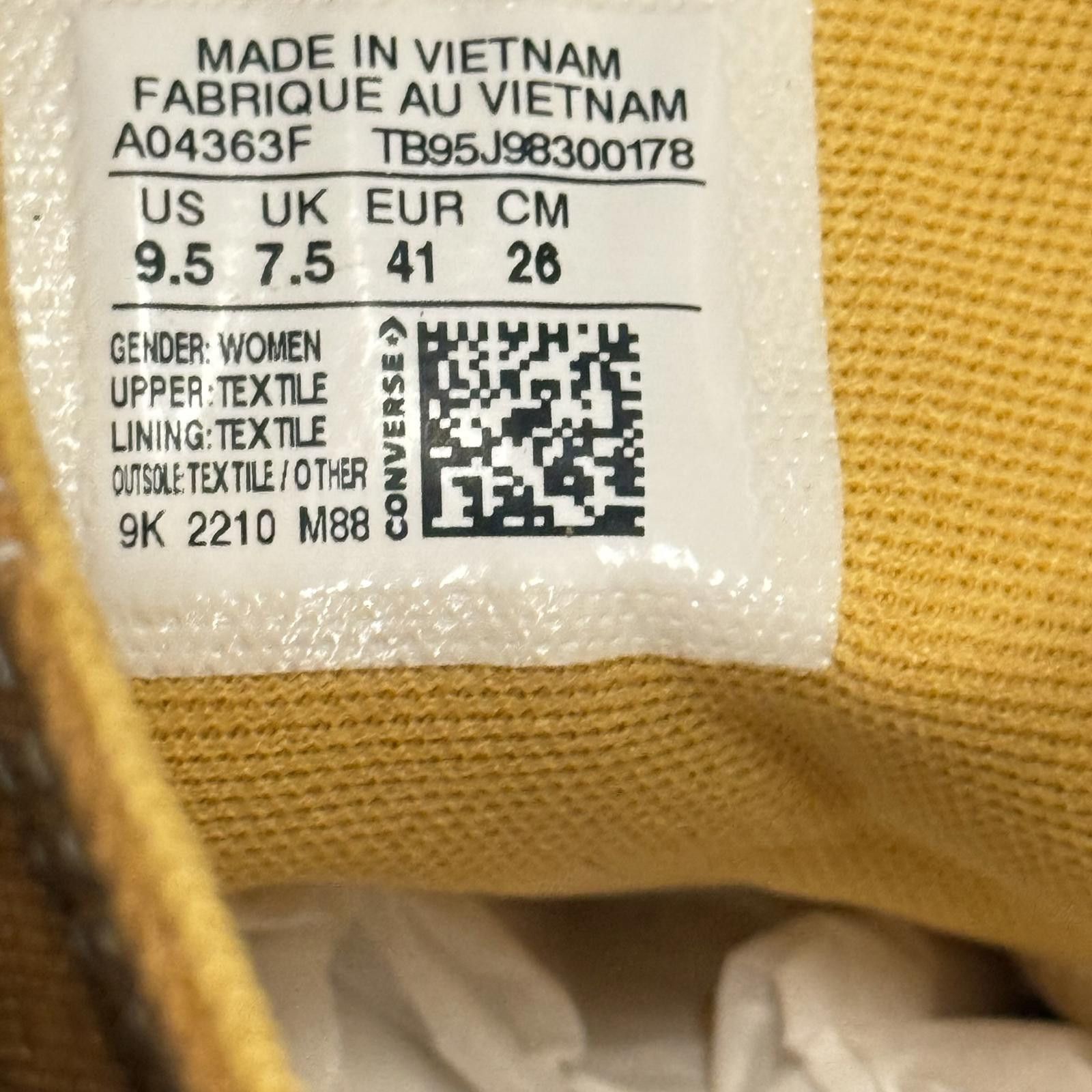 Converse Converse Chuck Taylor All Star High Top Sneakers Mustard Size US 9.5 / IT 39.5 - 5 Thumbnail