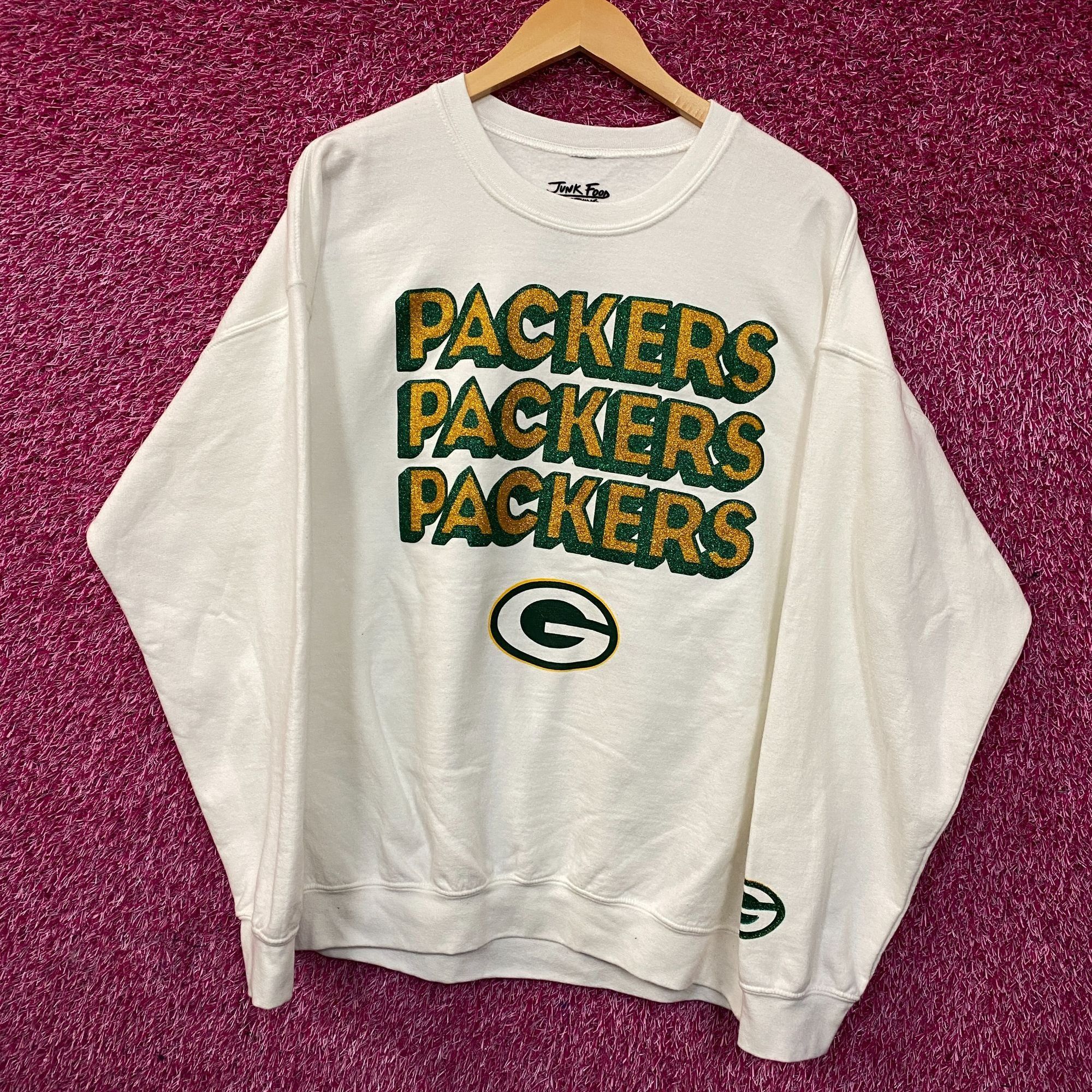 Junk Food Junk Food Clothing Green Bay Packers Repeat Bling Glitter Cr Size US L / EU 52-54 / 3 - 3 Thumbnail