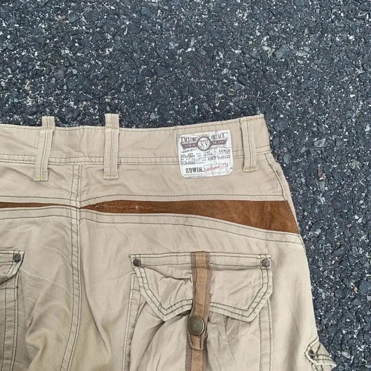 Edwin Japanese Vintage Trousers Big Pocket Faded Pants Size US 35 - 12 Thumbnail