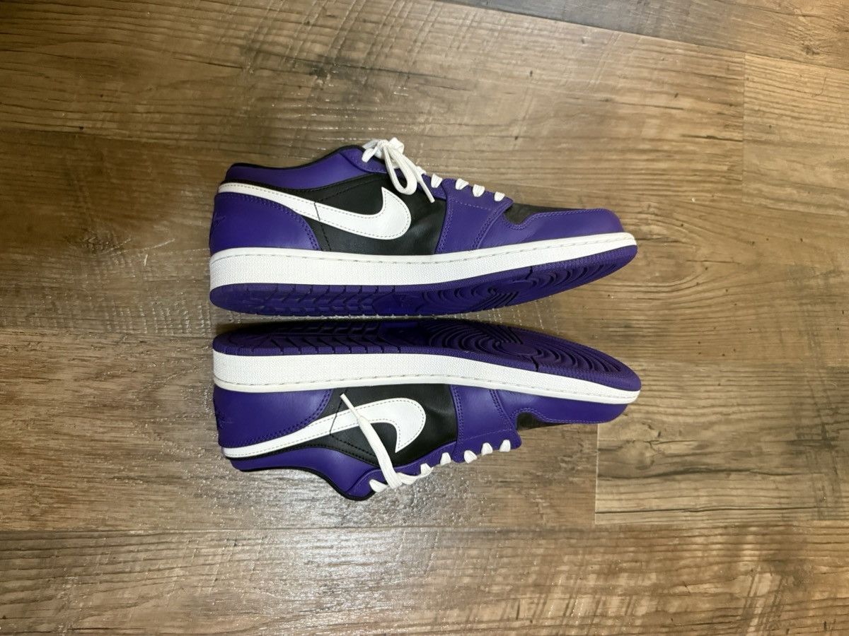 Jordan Brand Jordan 1 Low Court Purple Black Size US 11 / EU 44 - 5 Thumbnail