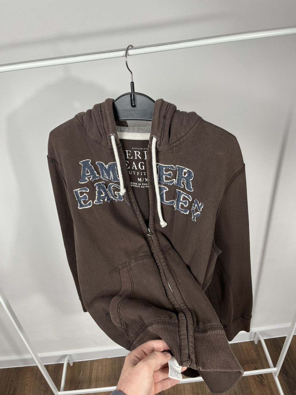 Other Vintage American Eagle Hoodie Zip Up Distressed M Faded Men Size US M / EU 48-50 / 2 - 10 Thumbnail