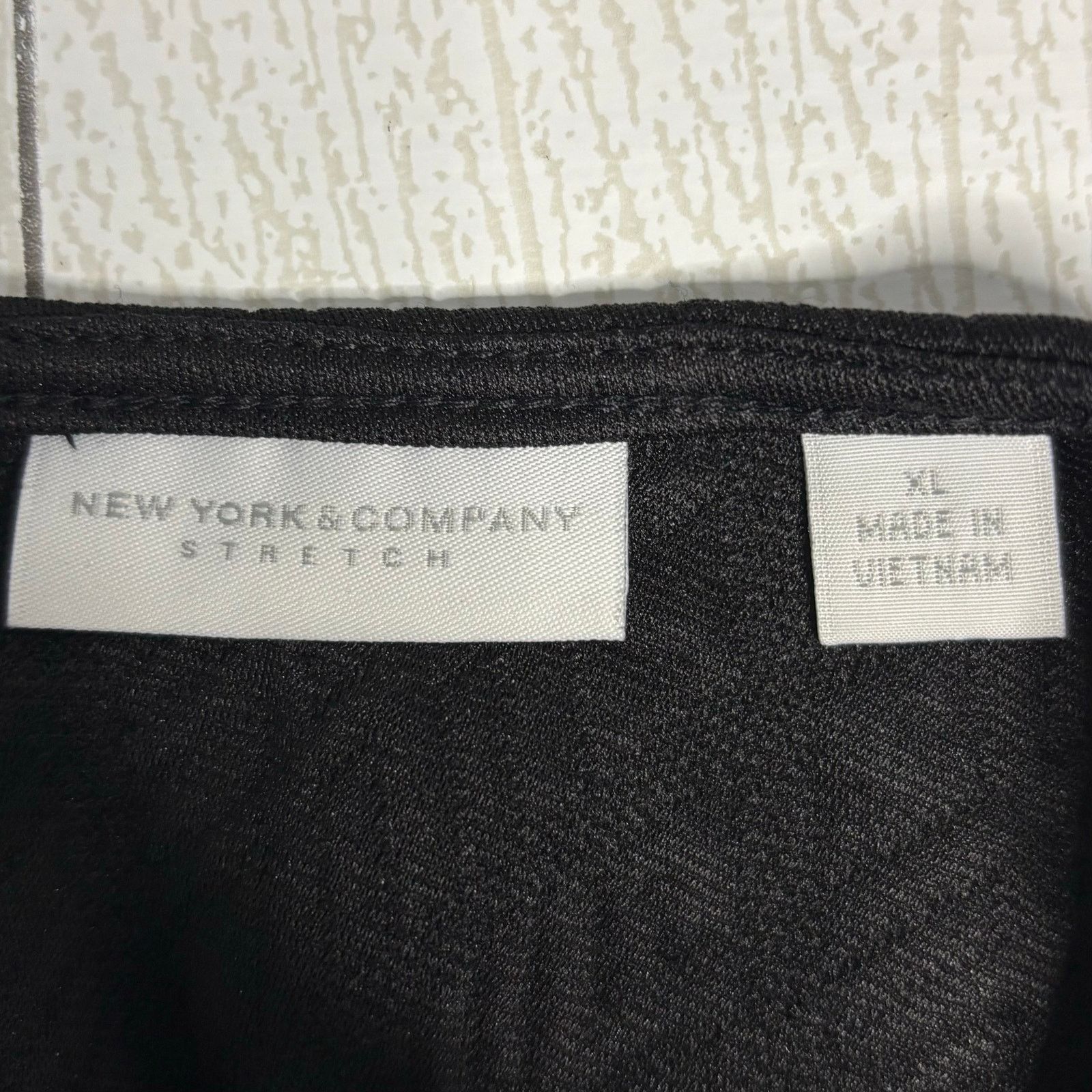 Other New York & Company Black A Line Sleeveless Dress XL Stretch Size XL / US 12-14 / IT 48-50 - 11 Thumbnail