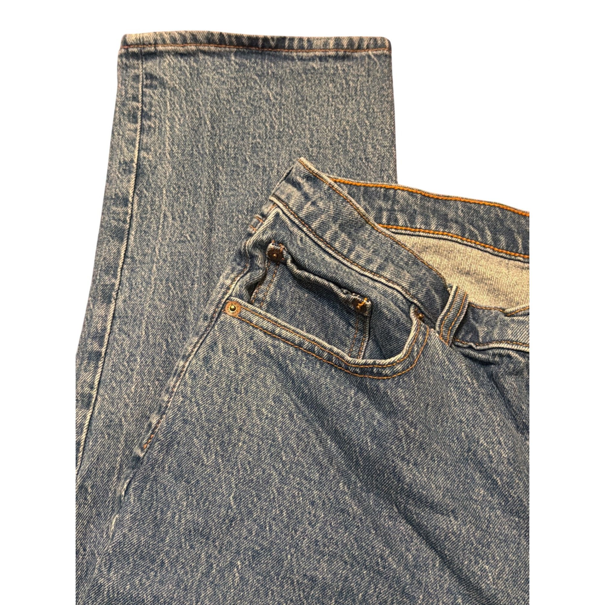 Abercrombie & Fitch Abercrombie & Fitch Curve Love 90s Straight Mid Rise Jeans B Size 34" / US 12 / IT 48 - 2 Thumbnail